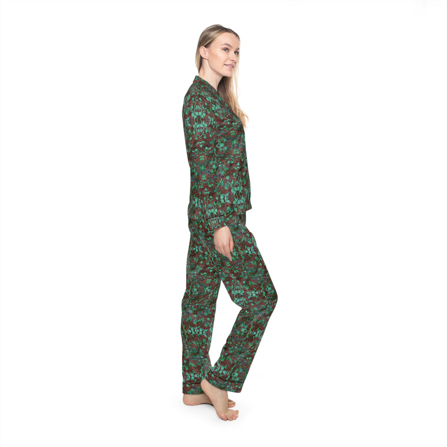Women's Satin Pajamas - Hidden Weave No.29