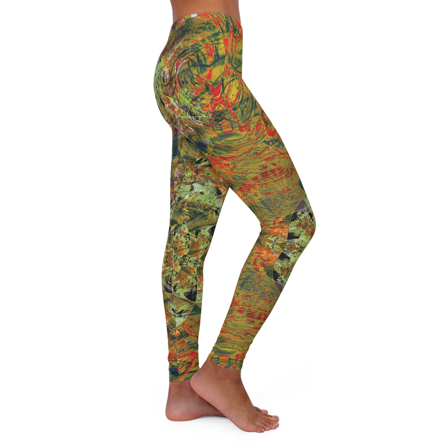 Spandex Leggings - Love Light Fractals No.4c