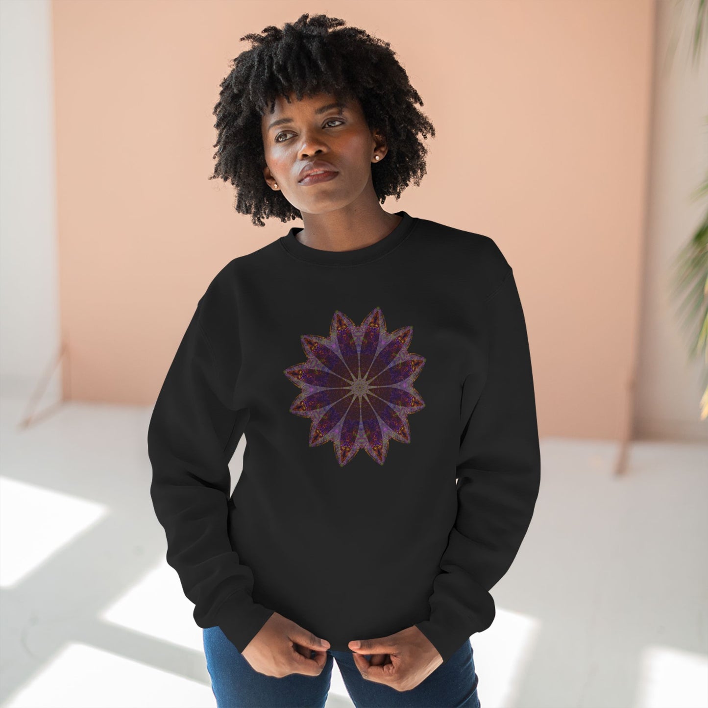 Unisex Crewneck Sweatshirt - Love Light Mandalas No.11