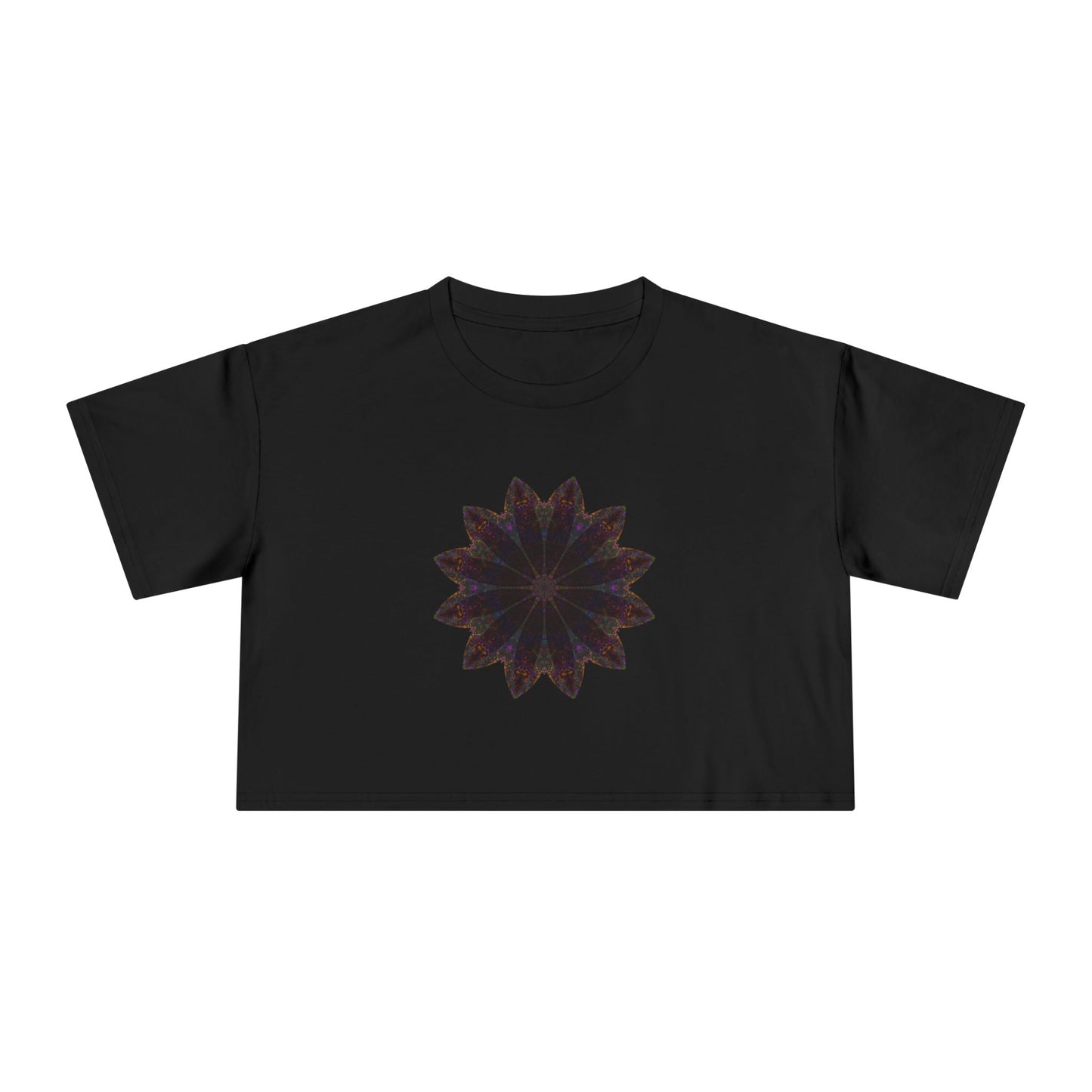 Women's Cropped Tee - Love Light Mandalas No.10