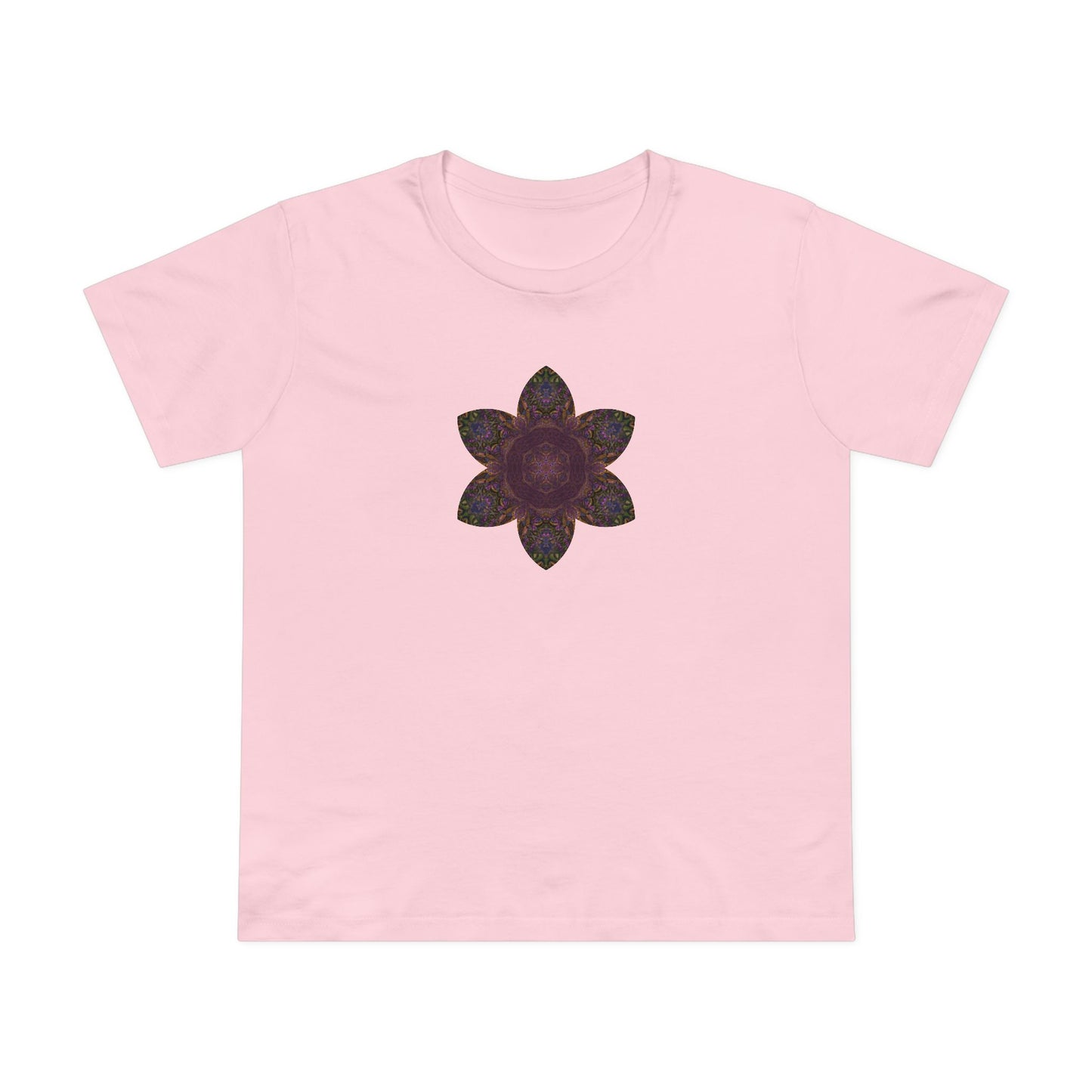 Women’s Maple Tee - Love Light Mandalas No.3