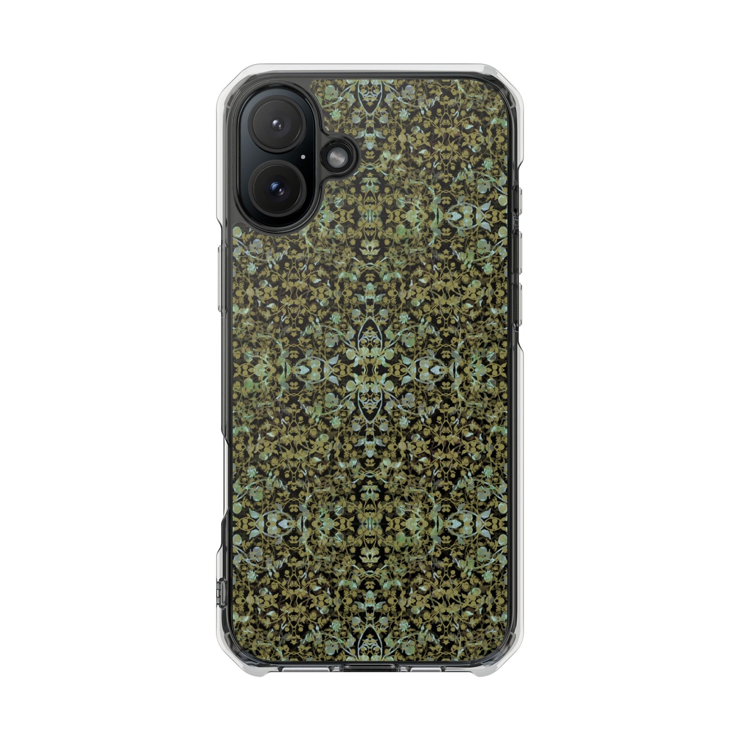 iPhone 16 Magnetic Clear Impact Case - Hidden Weave Series No.4
