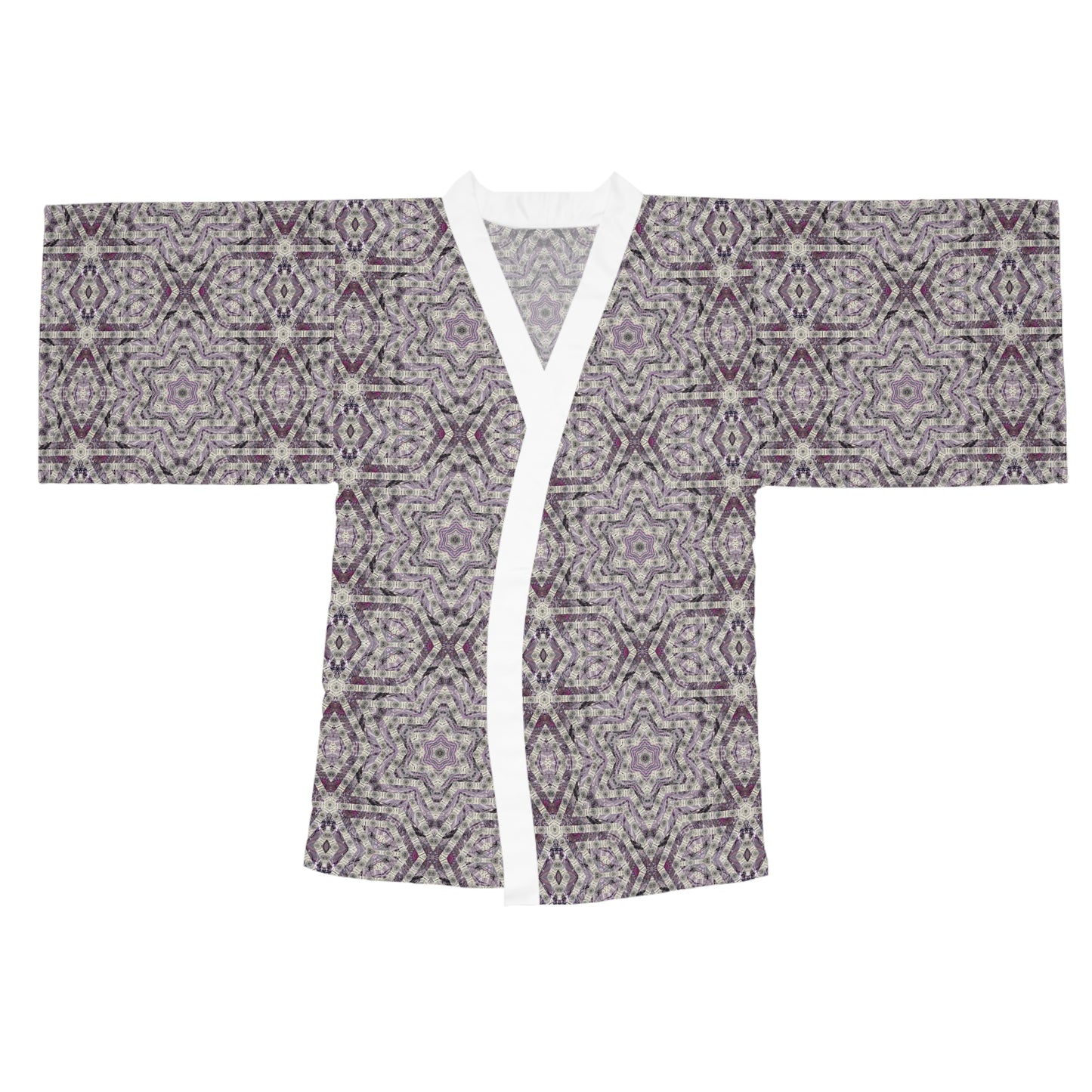 Long Sleeve Kimono Robe - P5 Kaleidoscopic No.22