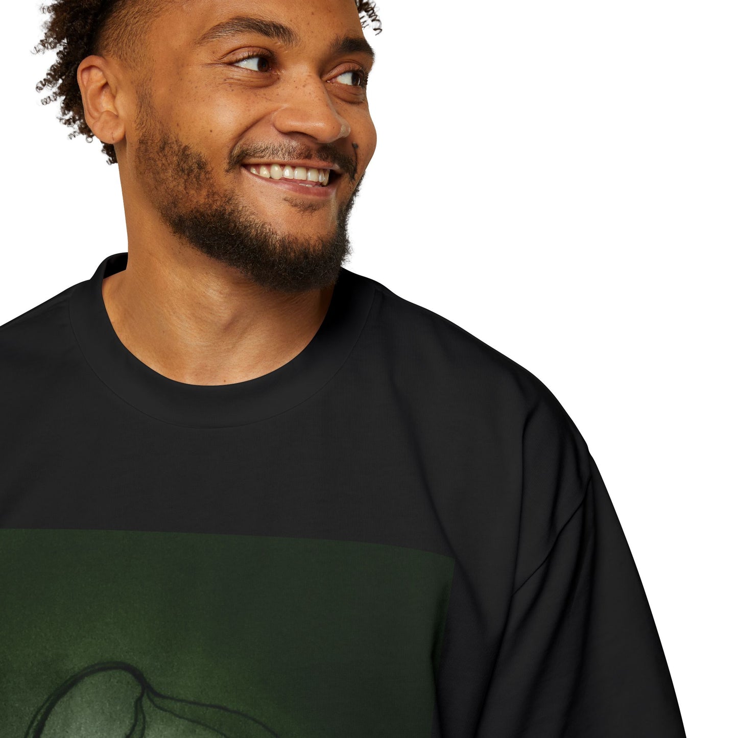 Men's Heavy Oversized Tee - Eye Plants No.2