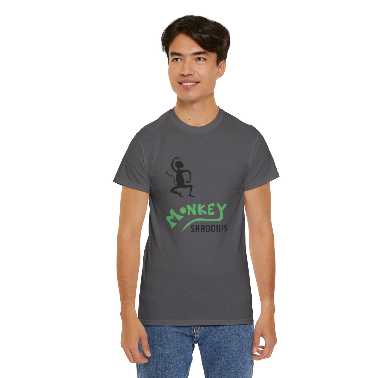 Unisex Heavy Cotton Tee - Monkey Shadows