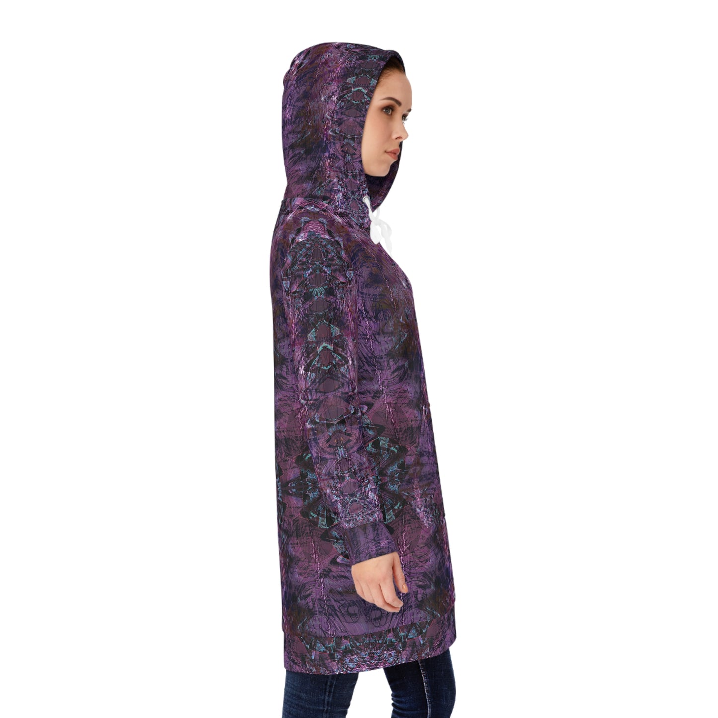 Women's Hoodie Dress - Love Light Fractals No.6