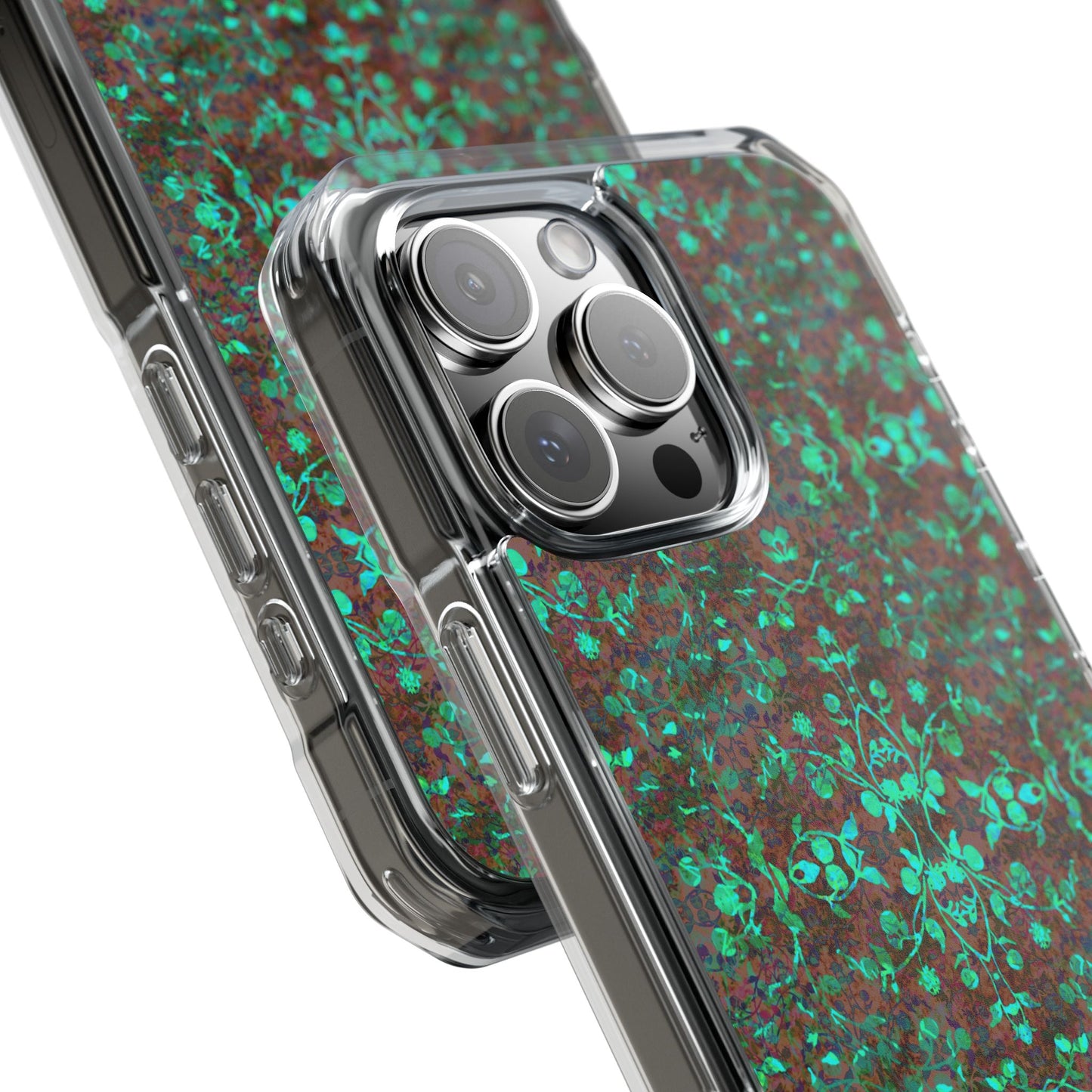 iPhone 16 Magnetic Clear Impact Case - Hidden Weave Series No.29