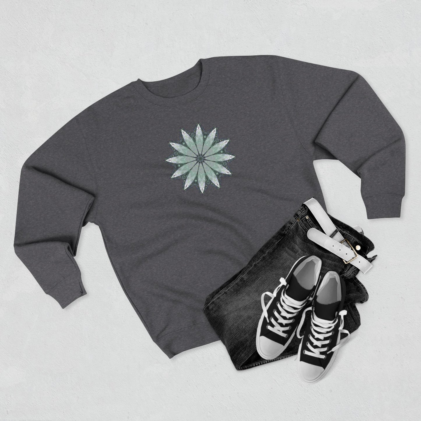 Unisex Crewneck Sweatshirt - Love Light Mandalas No.22