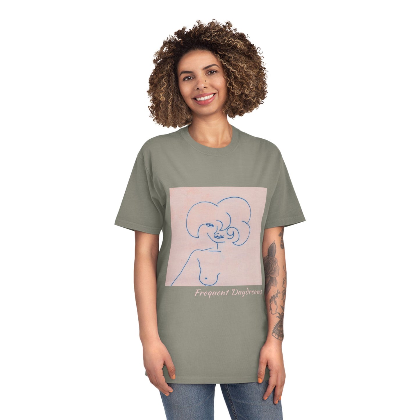 Unisex Faded Shirt - Frequent Daydreams Sketch No.45