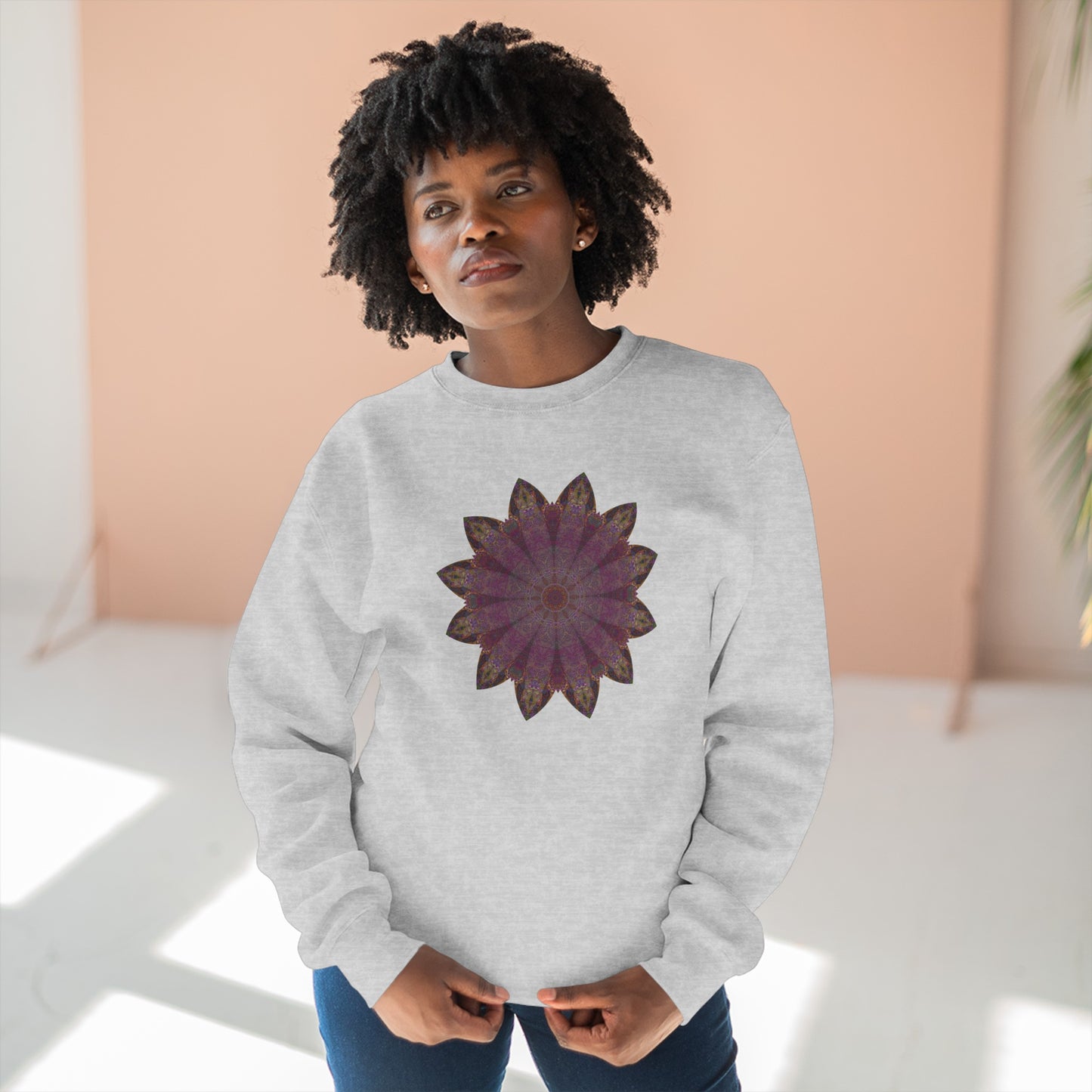 Unisex Crewneck Sweatshirt - Love Light Mandalas No.6