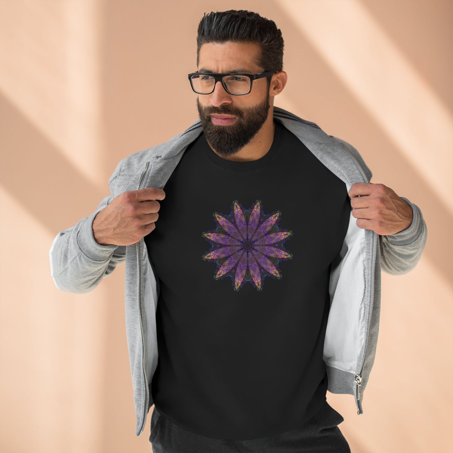 Unisex Crewneck Sweatshirt - Love Light Mandalas No.24