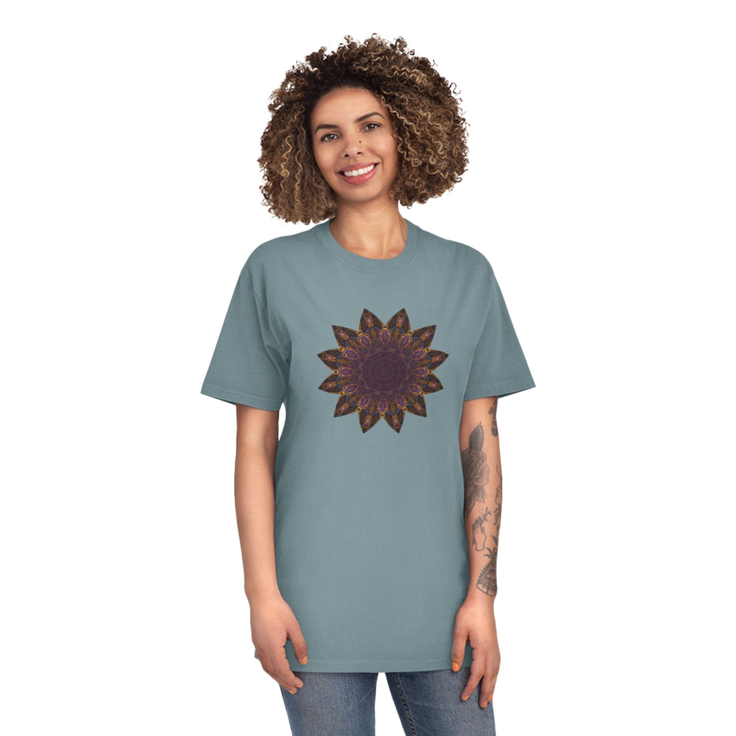 Unisex Faded Shirt - Love Light Mandalas No.1