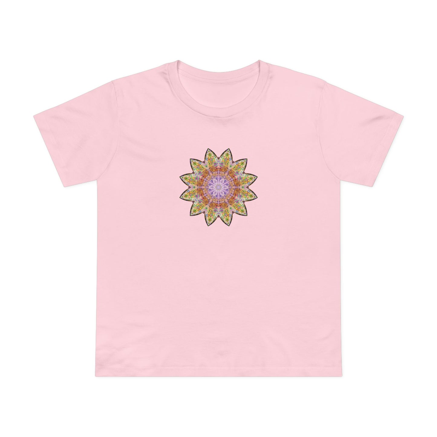 Women’s Maple Tee - Love Light Mandalas No.14