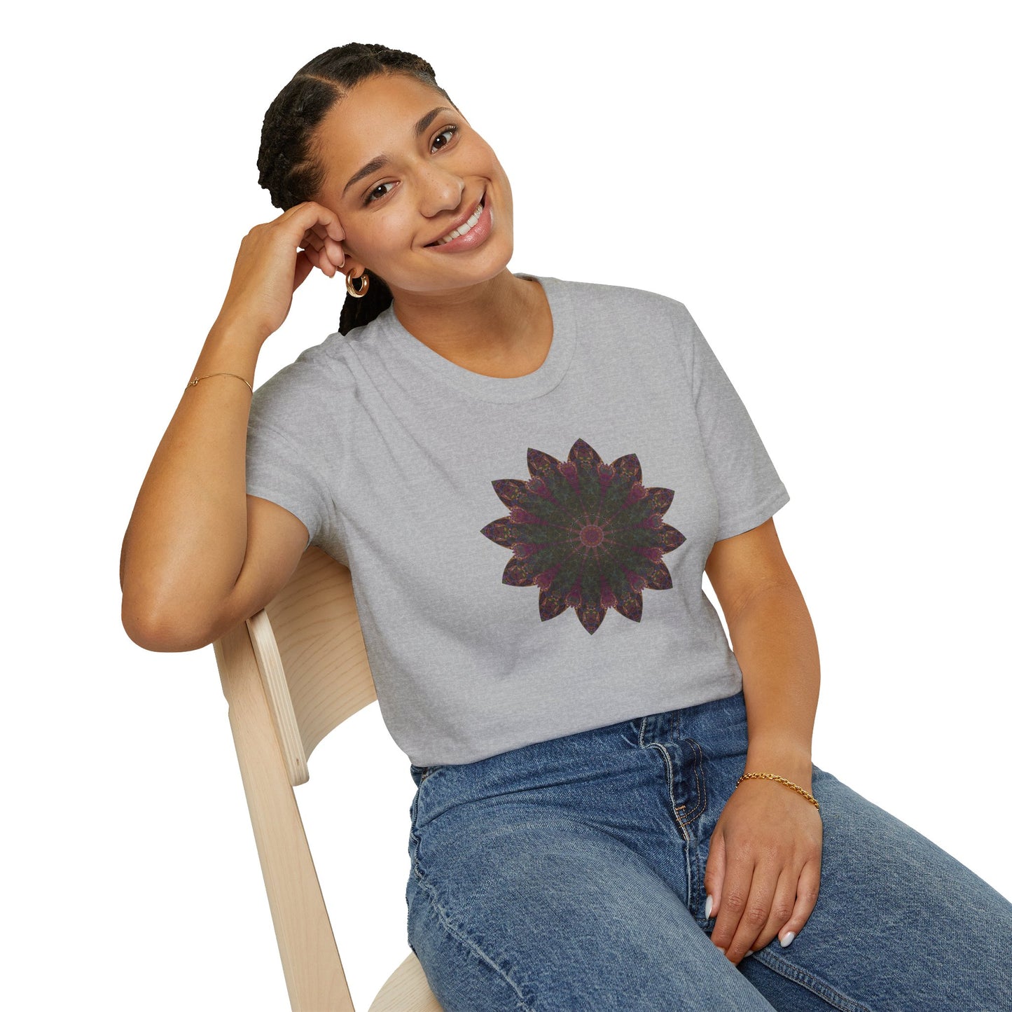 Unisex Softstyle T-Shirt - Love Light Mandalas No.7