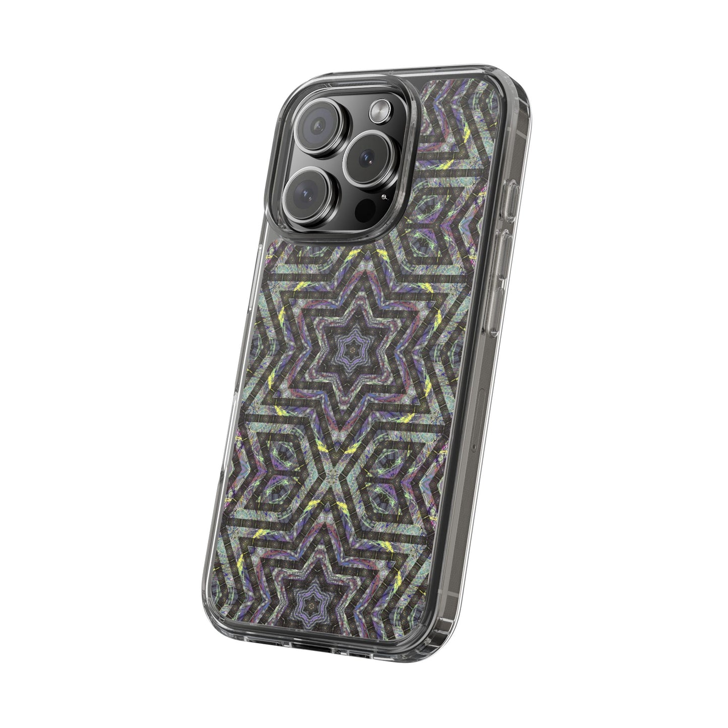 iPhone 16 Clear Case – P5 Kaleidoscopic No.1