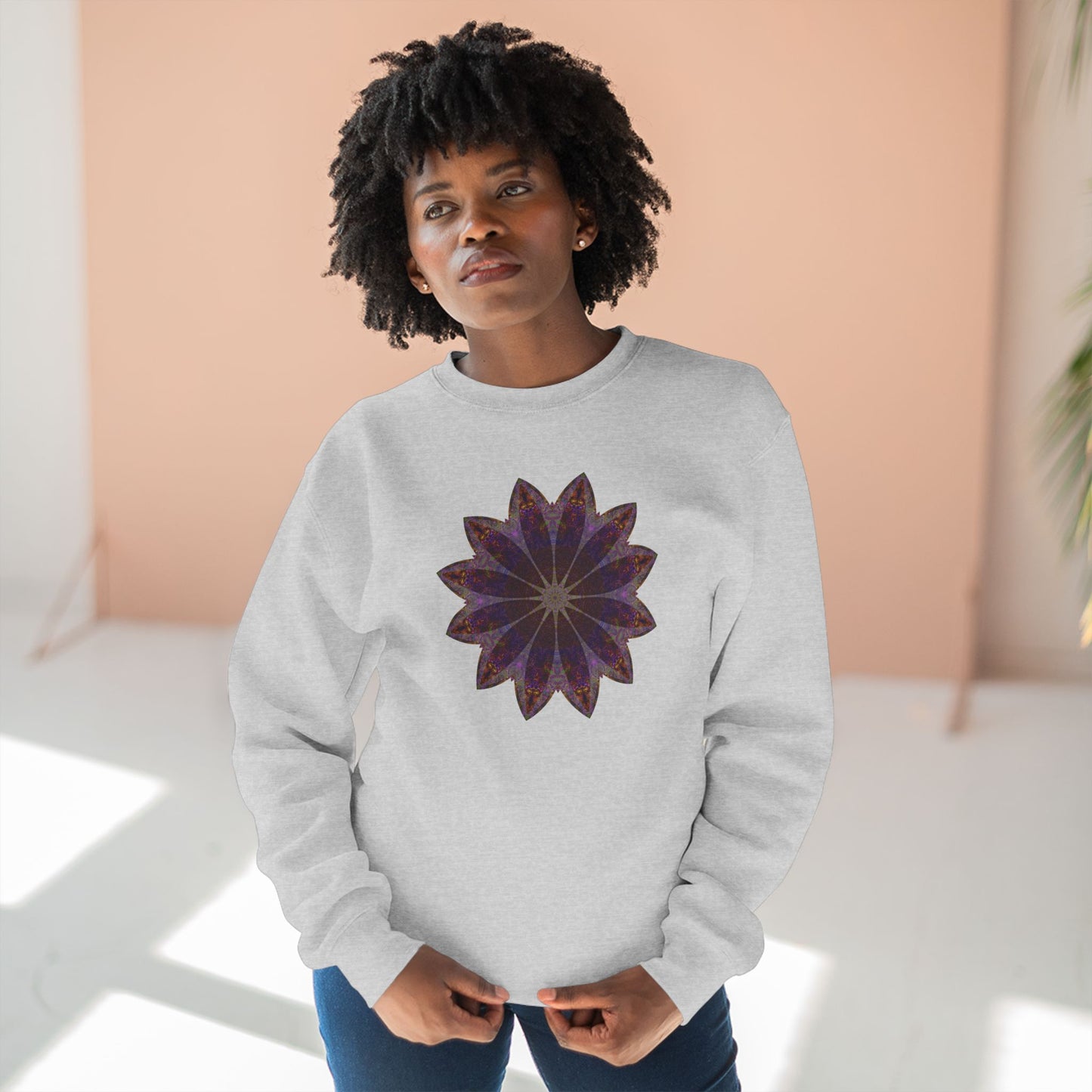 Unisex Crewneck Sweatshirt - Love Light Mandalas No.11