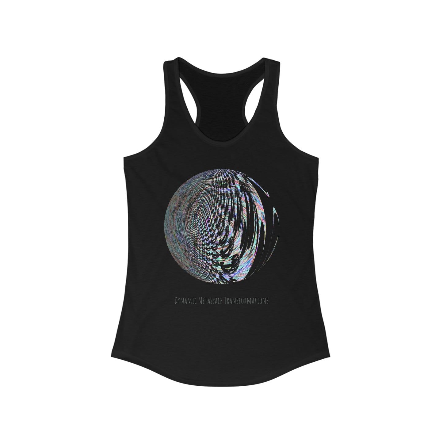 Women's Ideal Racerback Tank - Fractal Moon No.2