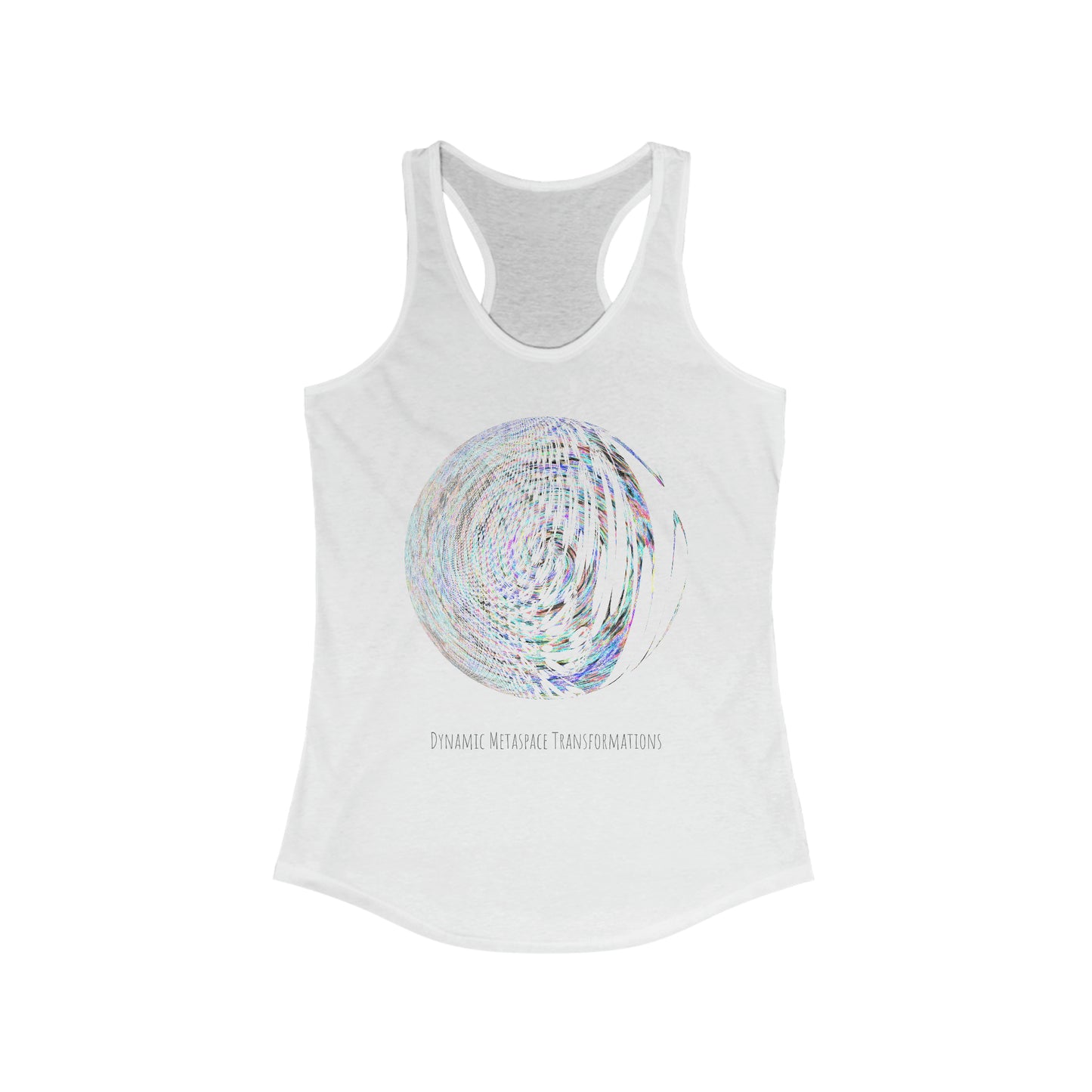 Women's Ideal Racerback Tank - Fractal Moon No.2