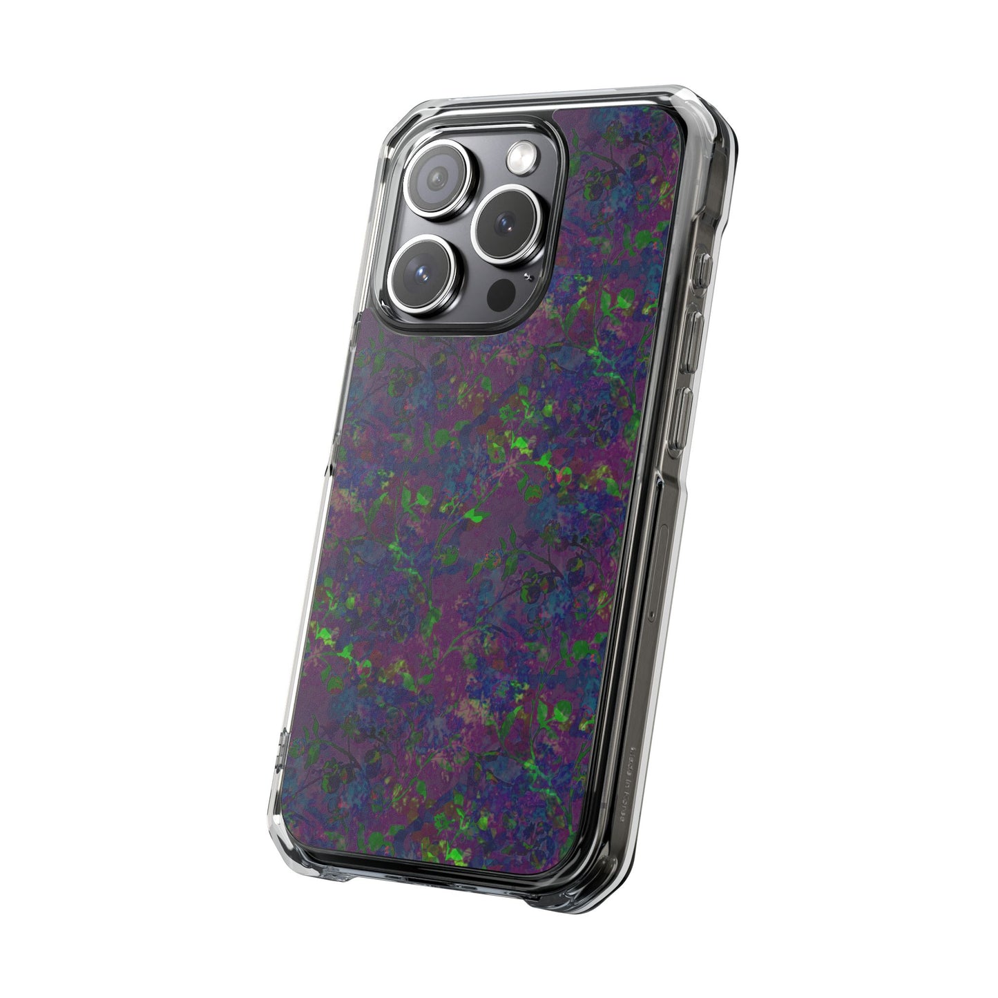 iPhone 15 Magnetic Clear Impact Case - Hidden Weave Series V3 No.23