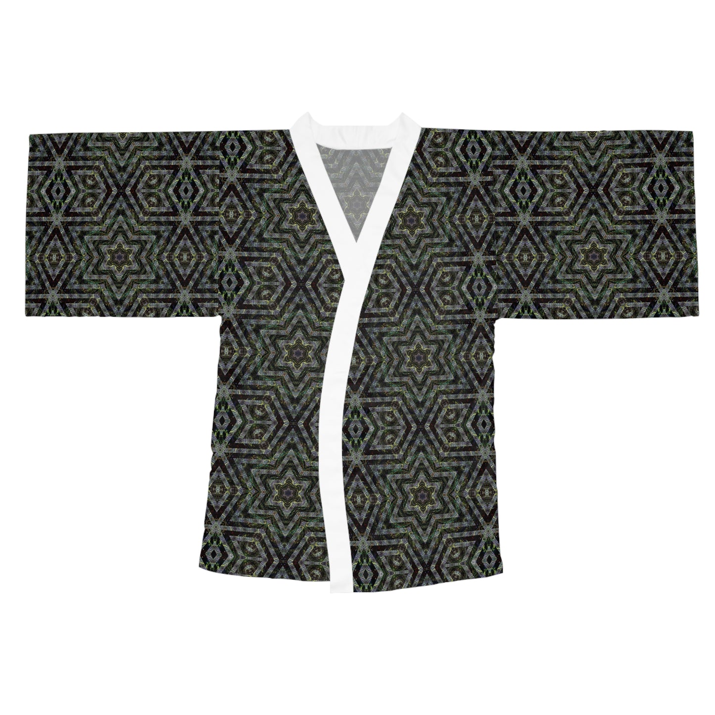 Long Sleeve Kimono Robe - P5 Kaleidoscopic No.10