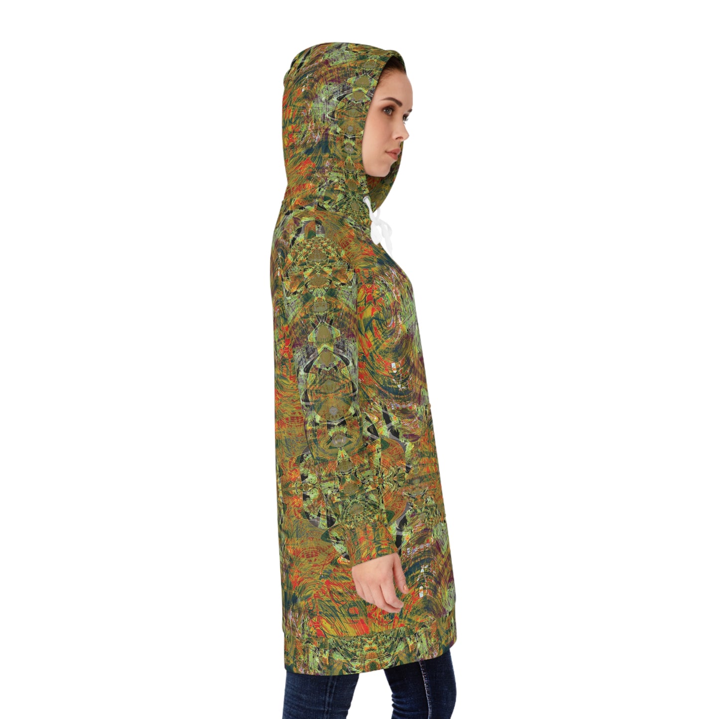 Women's Hoodie Dress - Love Light Fractals No.4