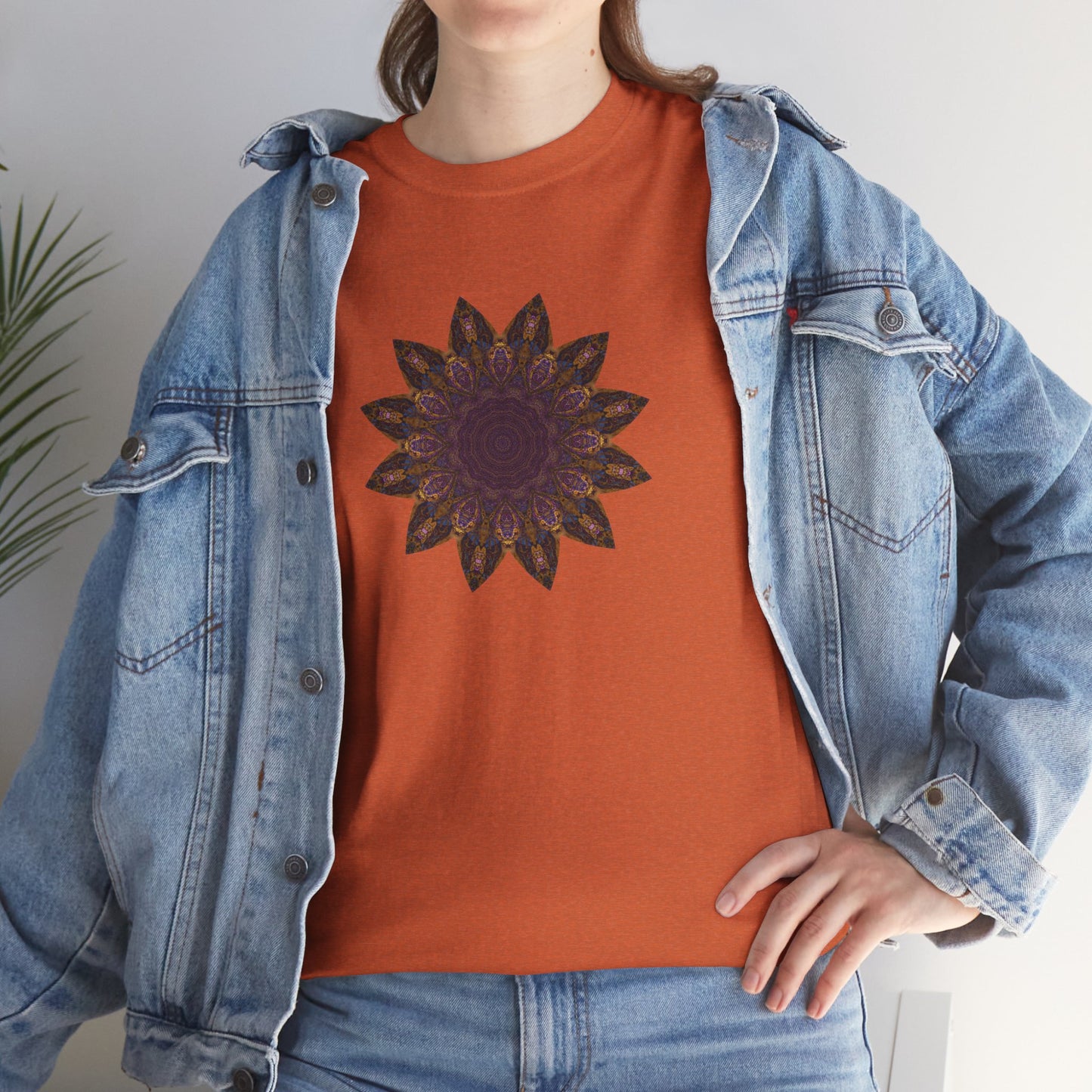 Unisex Heavy Cotton Tee - Love Light Mandalas No.1
