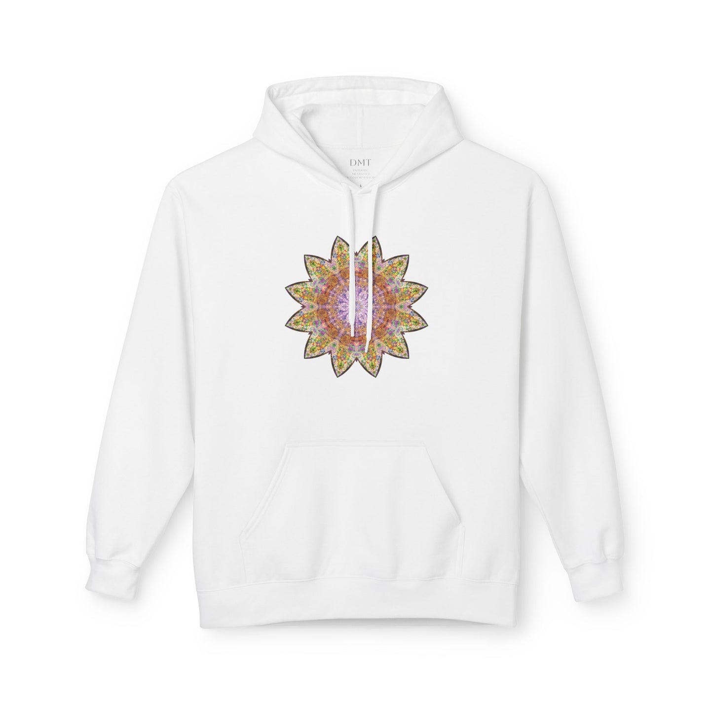 Unisex Midweight Softstyle Fleece Hoodie - Love Light Mandalas No.14
