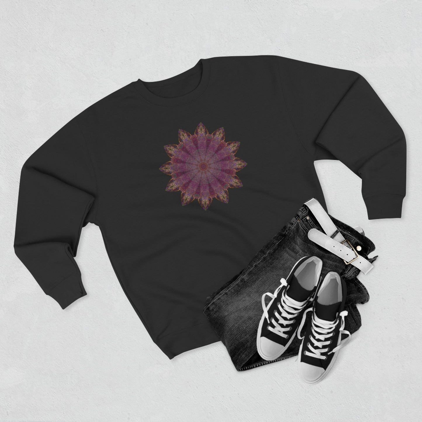 Unisex Crewneck Sweatshirt - Love Light Mandalas No.6