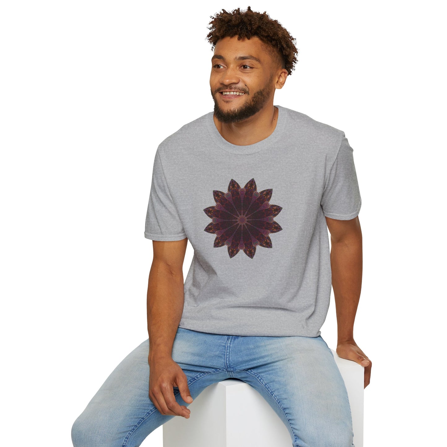 Unisex Softstyle T-Shirt - Love Light Mandalas No.5