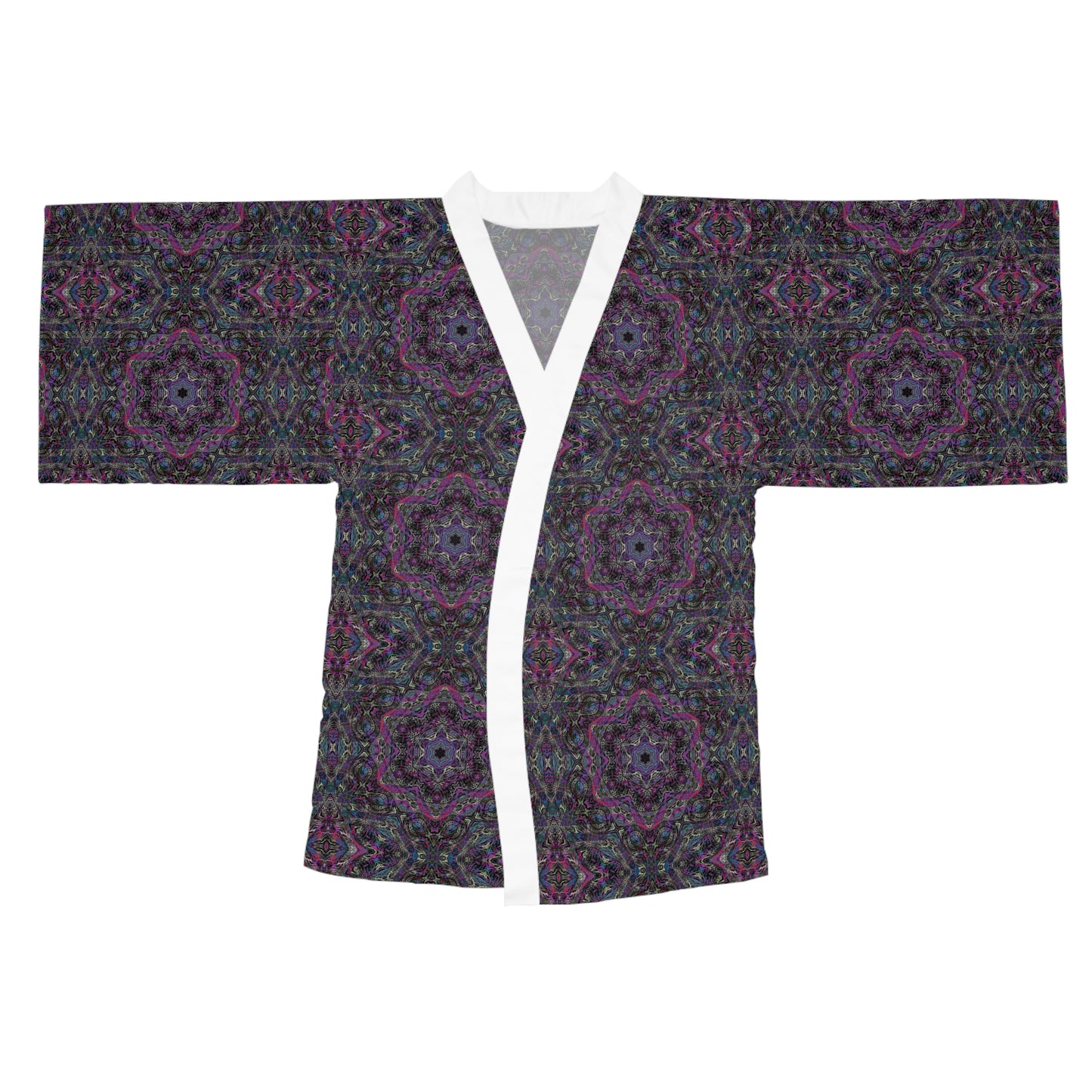 Long Sleeve Kimono Robe - P5 Kaleidoscopic No.33