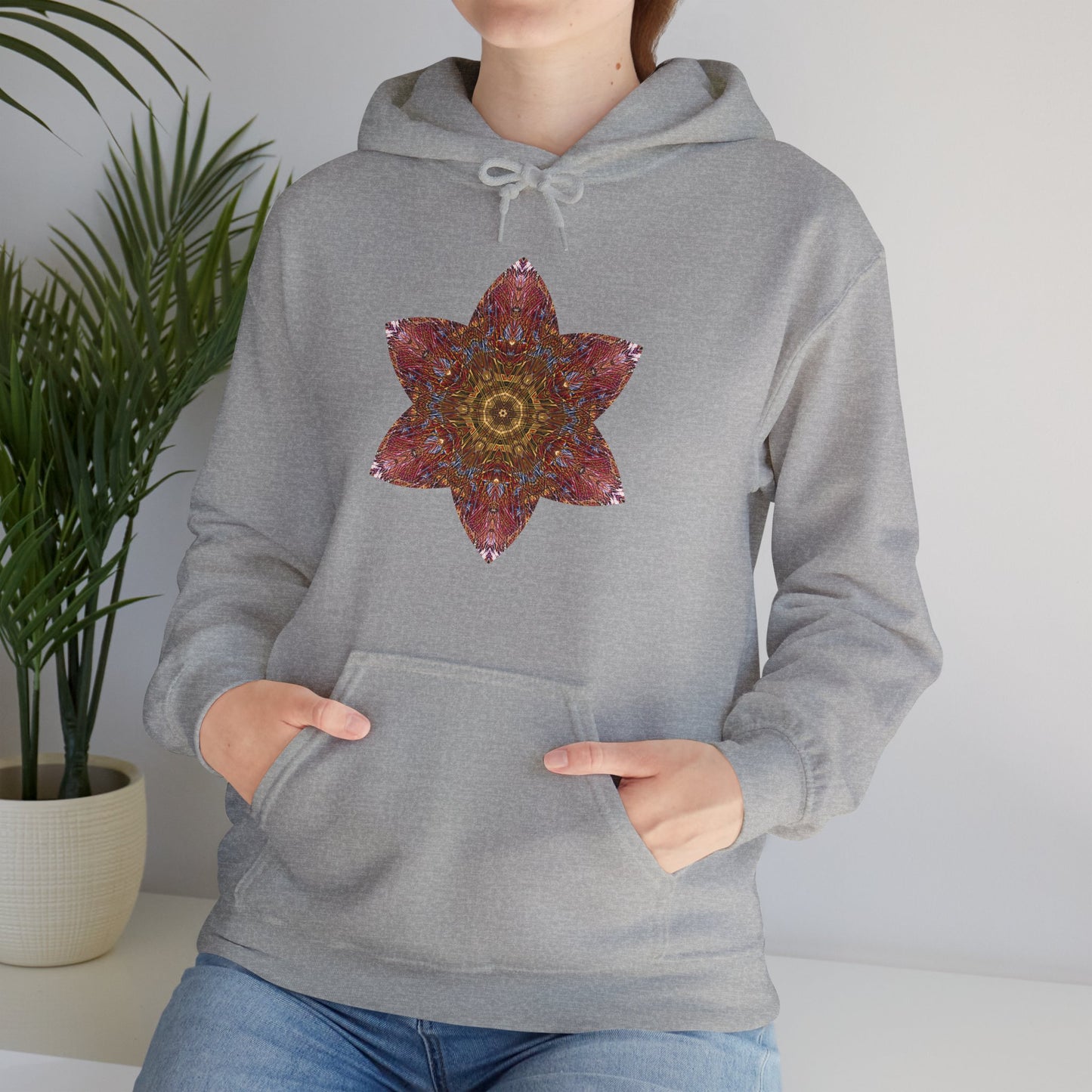 Unisex Heavy Blend™ Hooded Sweatshirt - Starflower Mandalas No.3