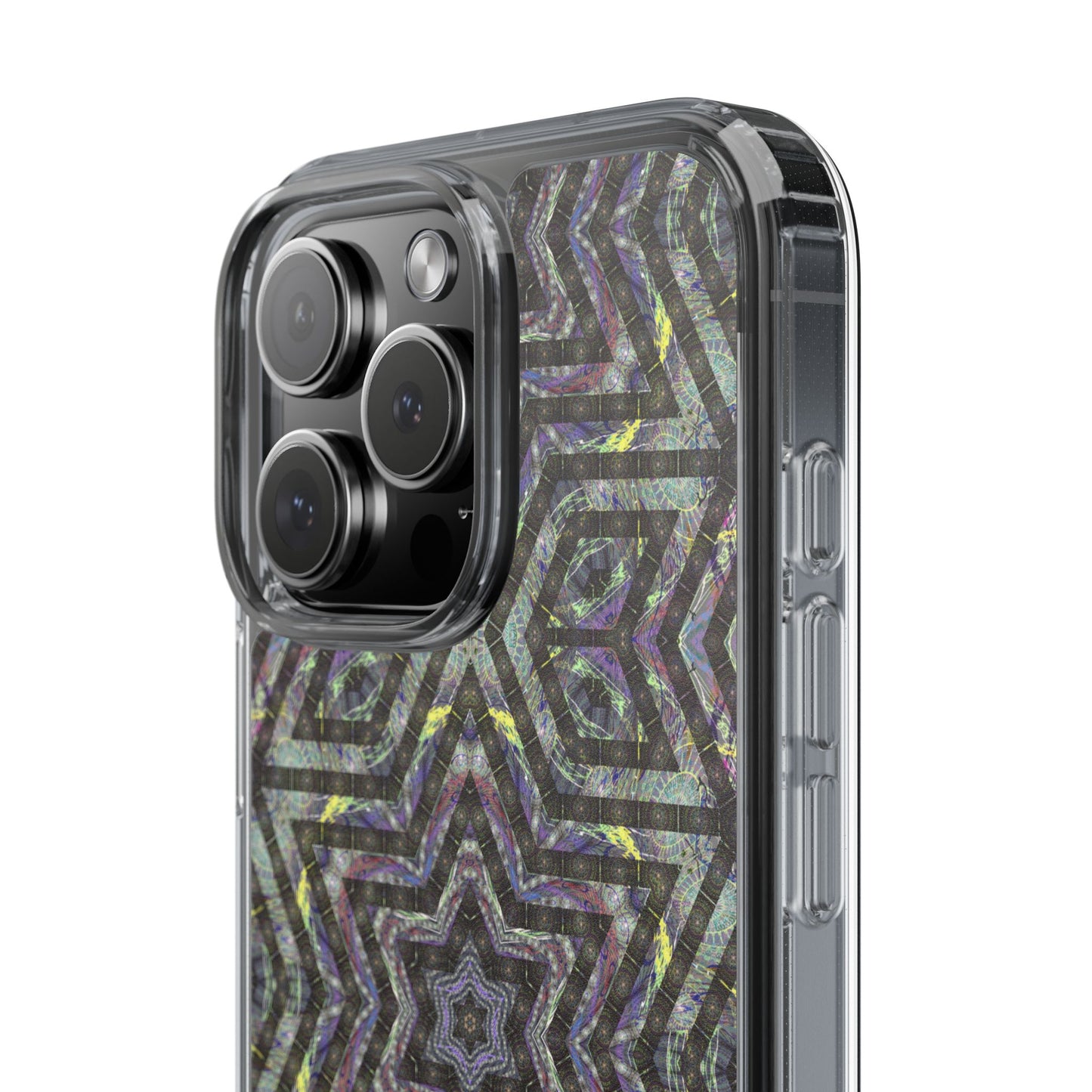 iPhone 16 Clear Case – P5 Kaleidoscopic No.1