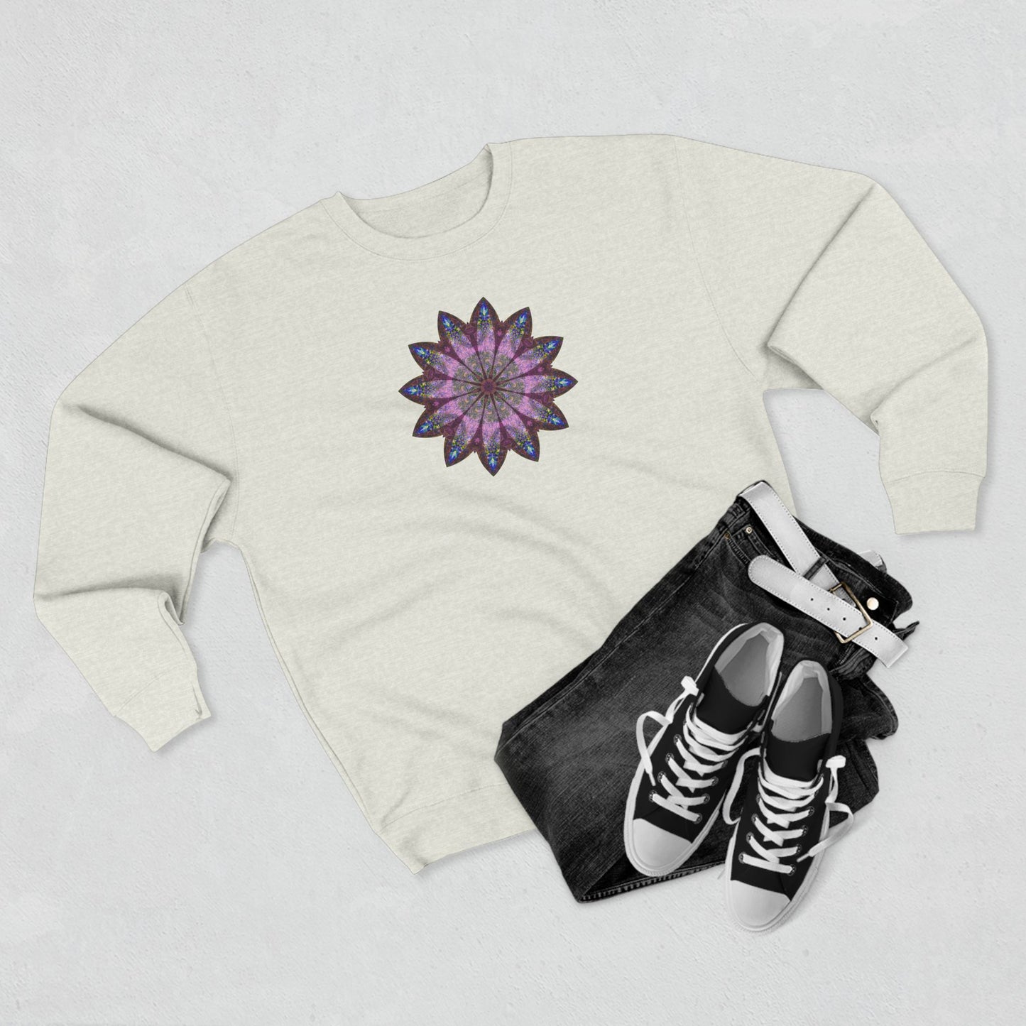 Unisex Crewneck Sweatshirt - Love Light Mandalas No.19