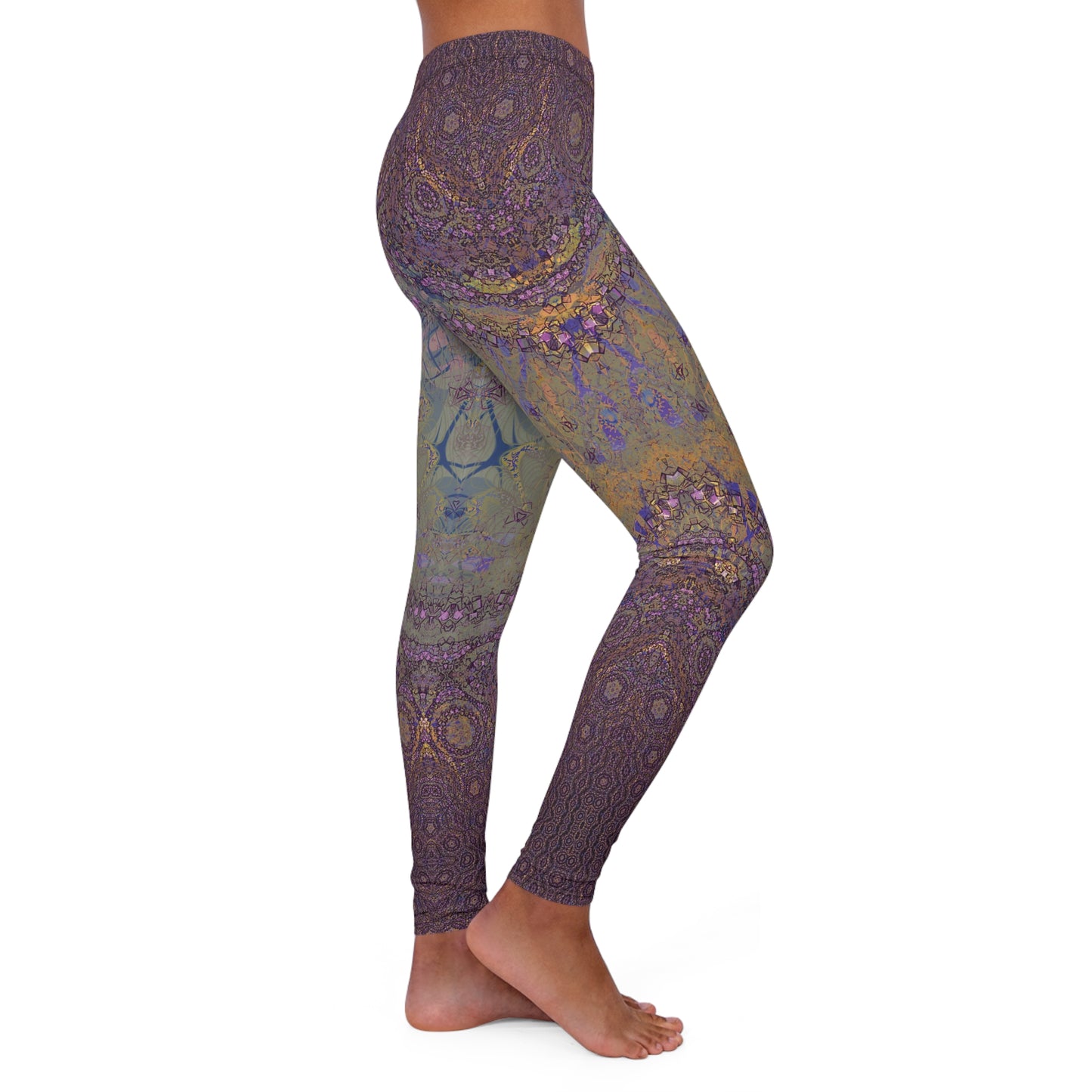 Spandex Leggings - Love Light Fractals No.12b