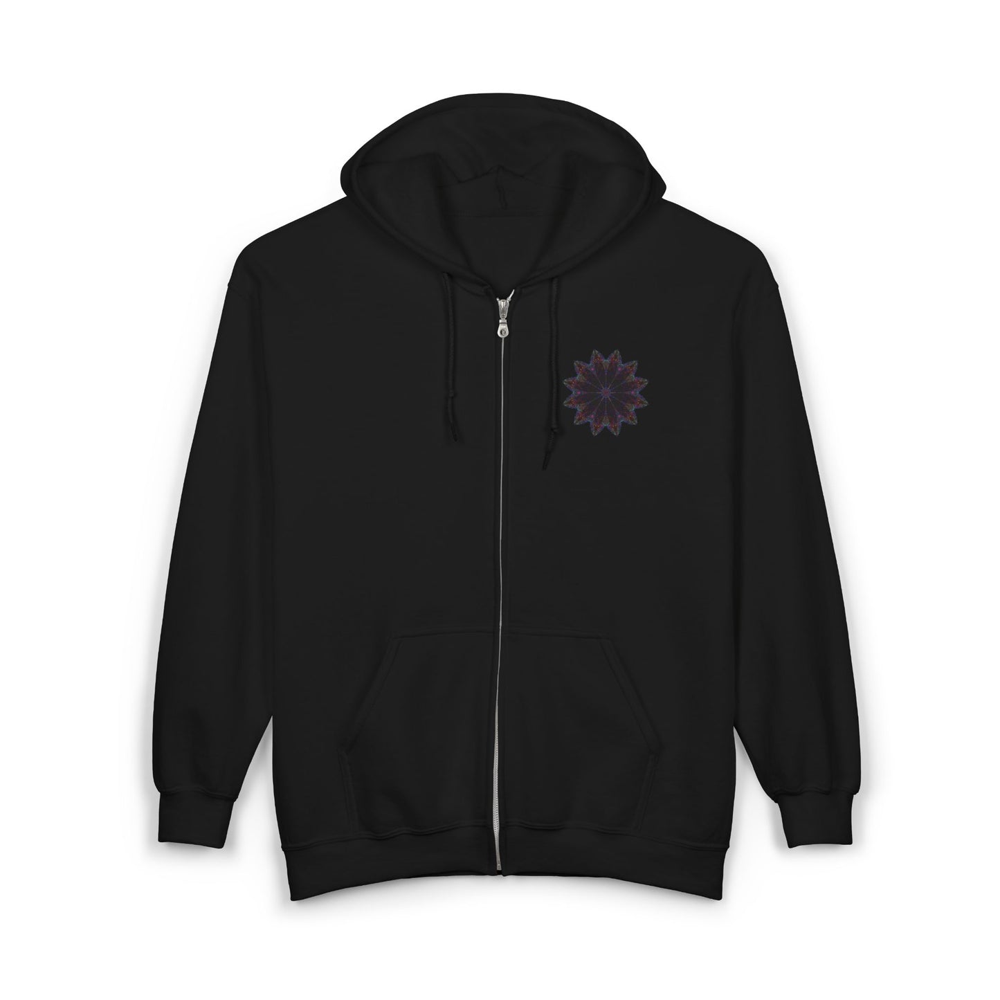Unisex Heavy Blend™ Full Zip Hooded Sweatshirt - Love Light Mandalas No.25