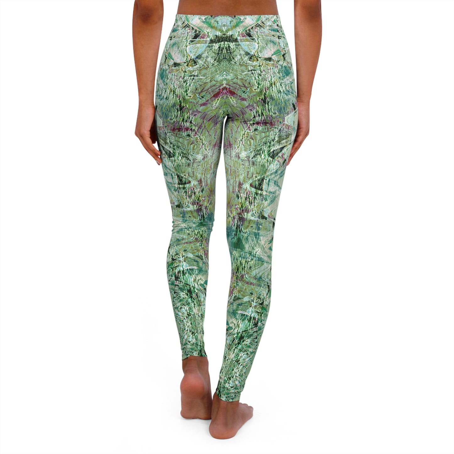 Spandex Leggings - Love Light Fractals No.7a