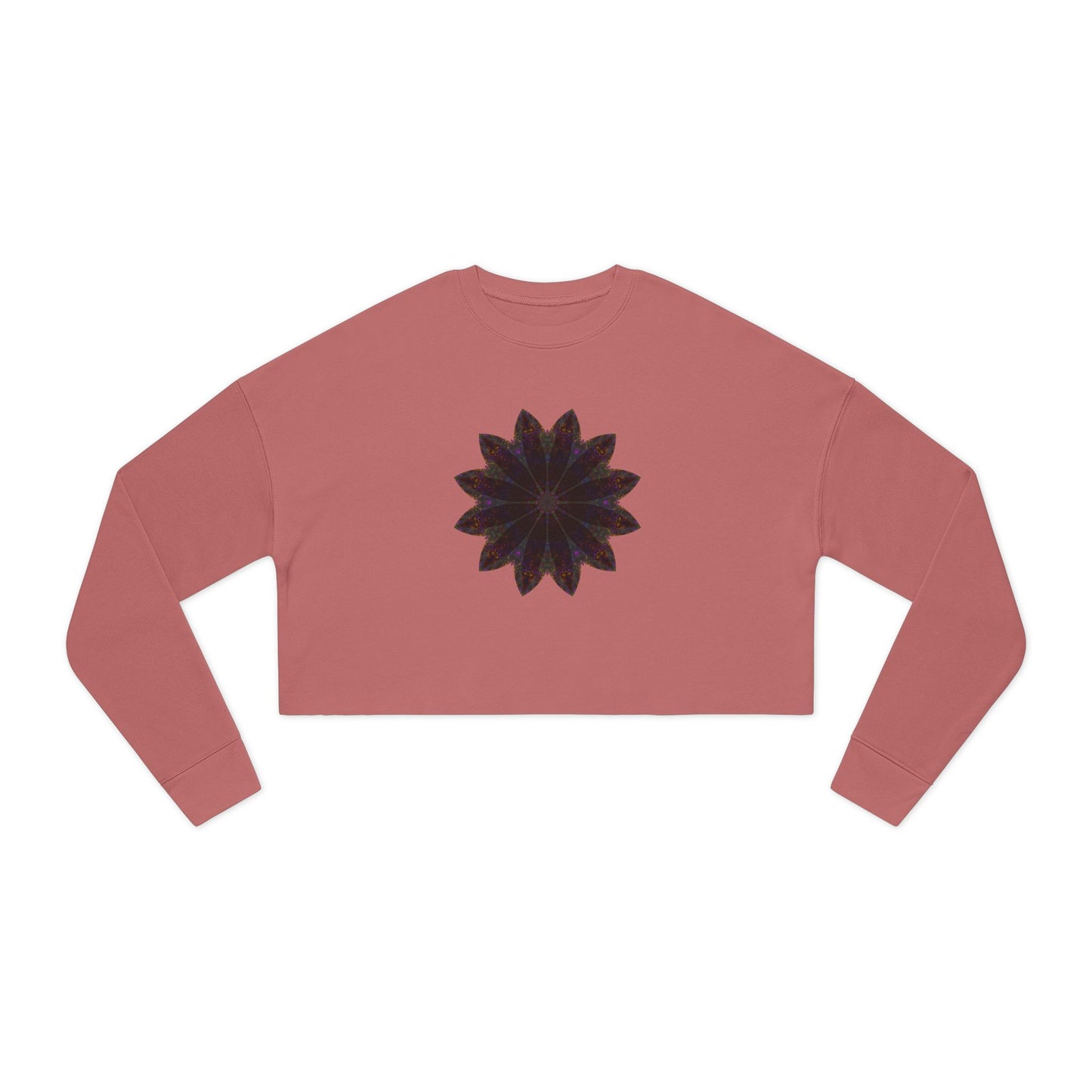 Women's Cropped Sweatshirt - Love Light Mandalas No.10