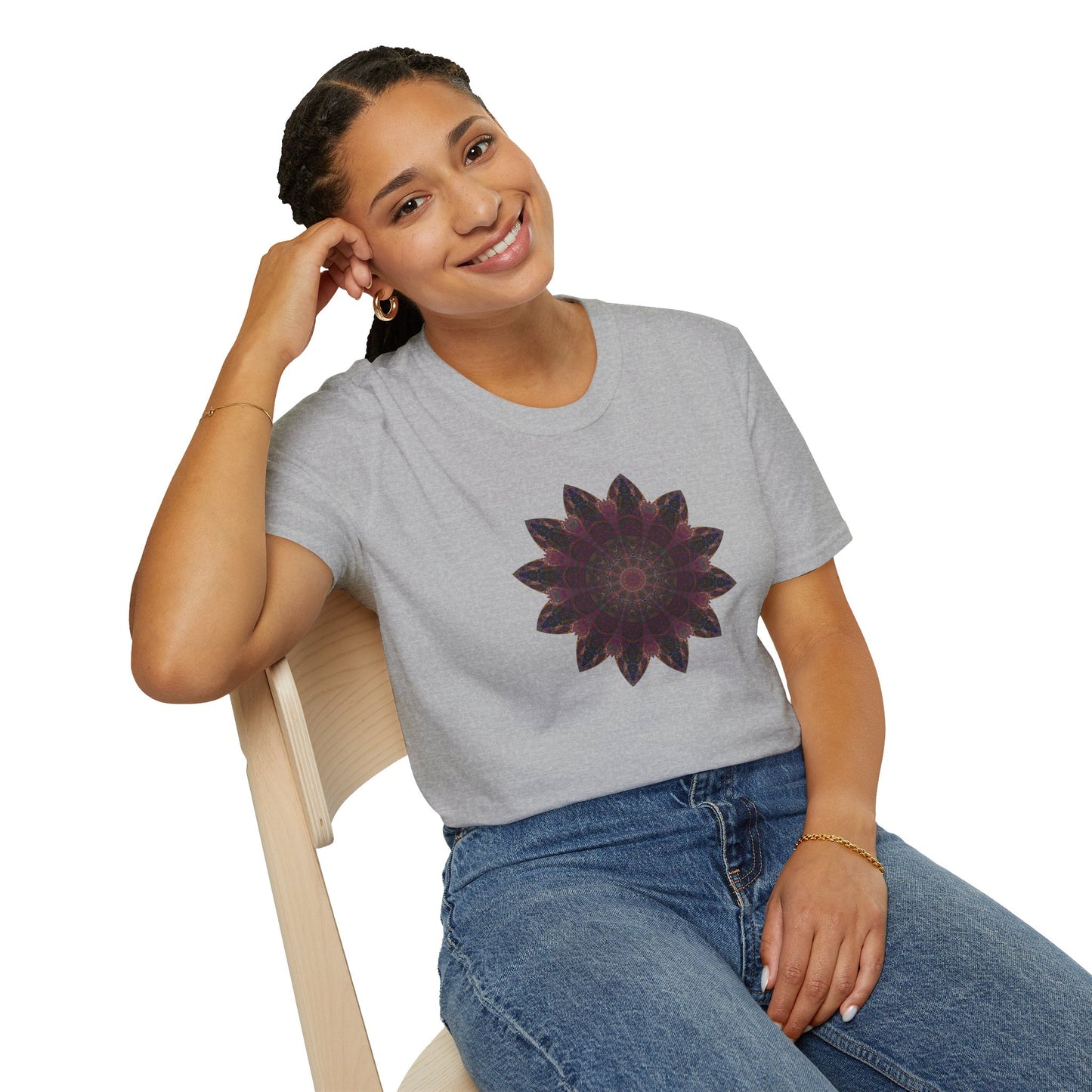 Unisex Softstyle T-Shirt - Love Light Mandalas No.8