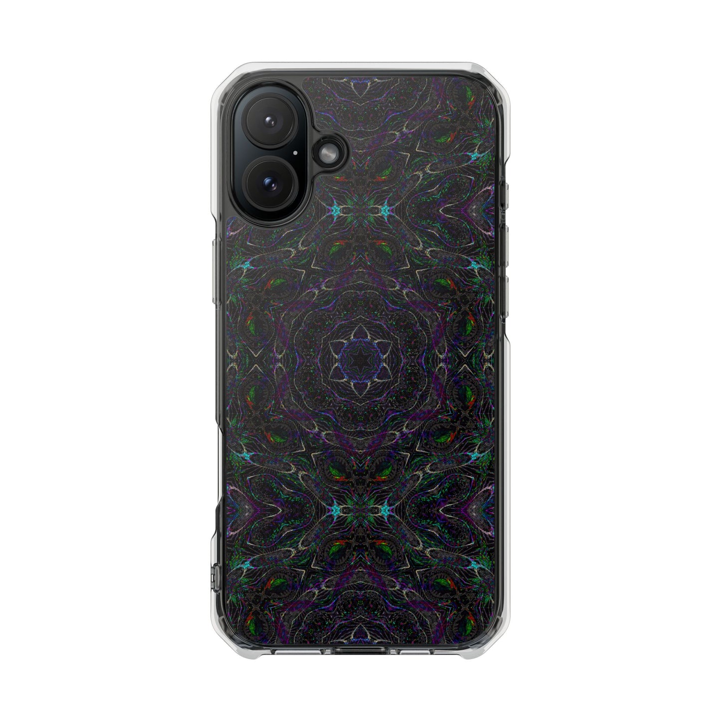 iPhone 16 Magnetic Clear Impact Case - P5 Kaleidoscopic No.32