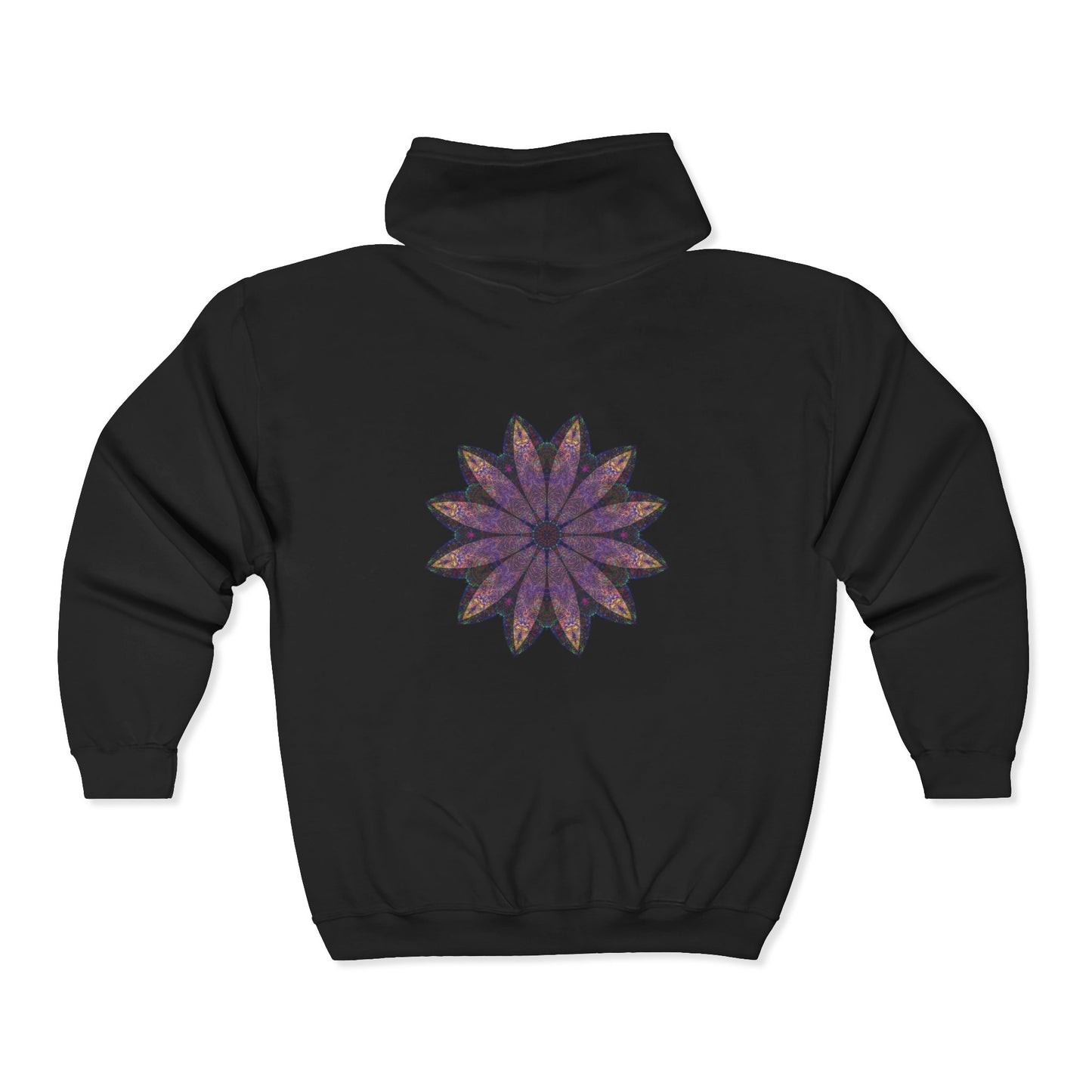 Unisex Heavy Blend™ Full Zip Hooded Sweatshirt - Love Light Mandalas No.24