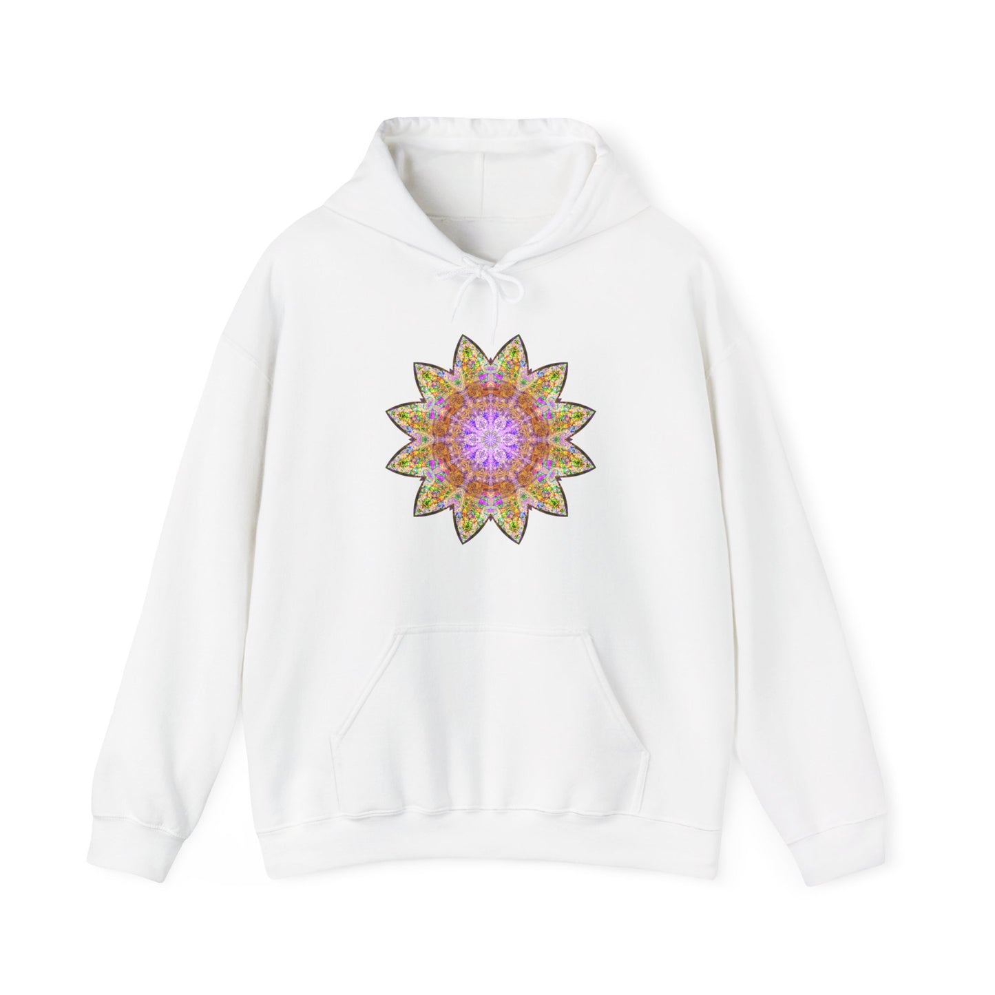 Unisex Heavy Blend™ Hooded Sweatshirt - Love Light Mandalas No.14