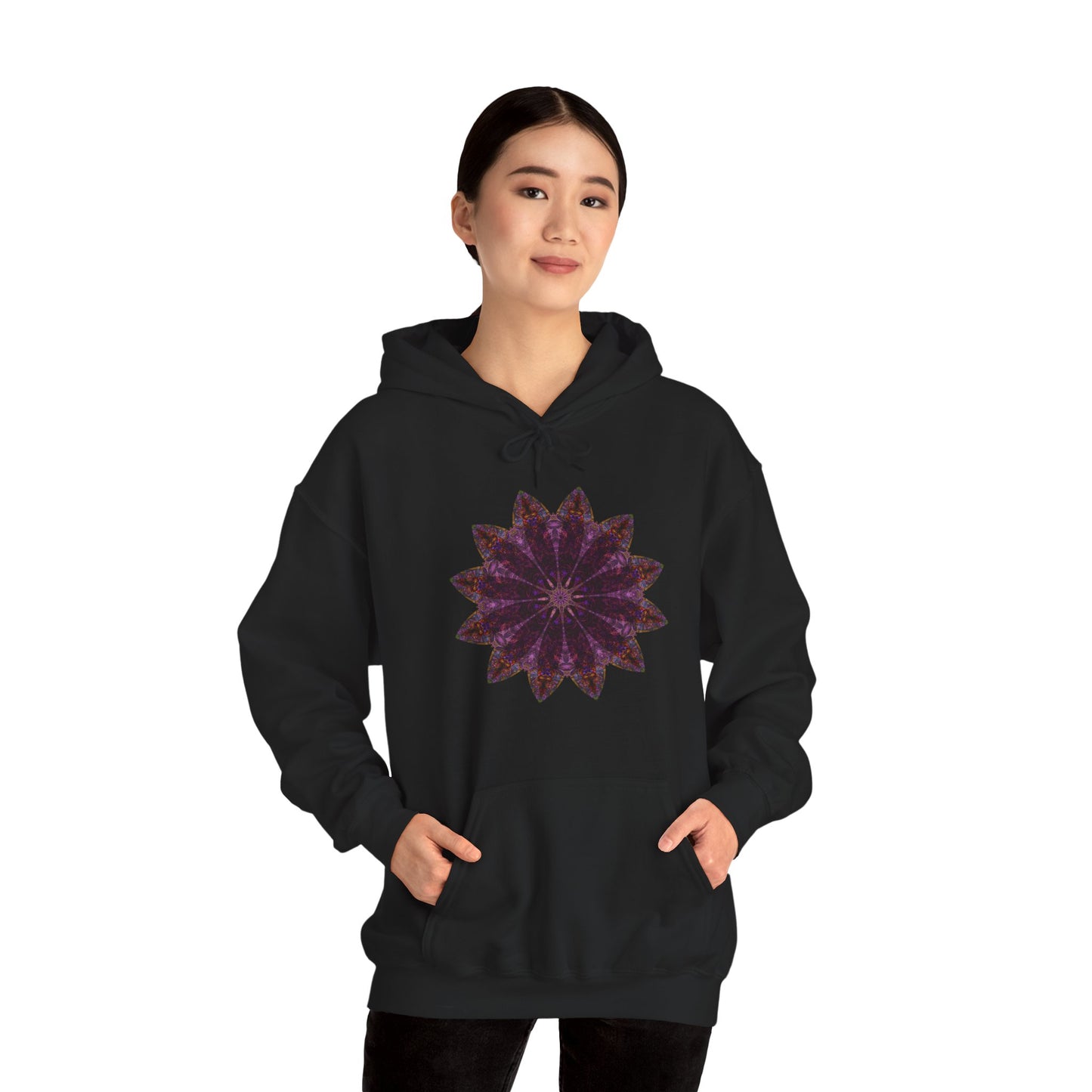Unisex Heavy Blend™ Hooded Sweatshirt - Love Light Mandalas No.15