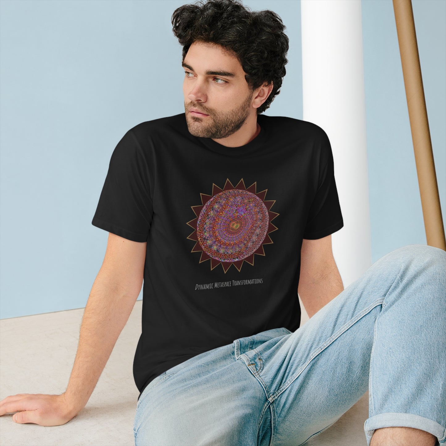 Organic Staple T-shirt - Mycelium Mandalas No.M18K4