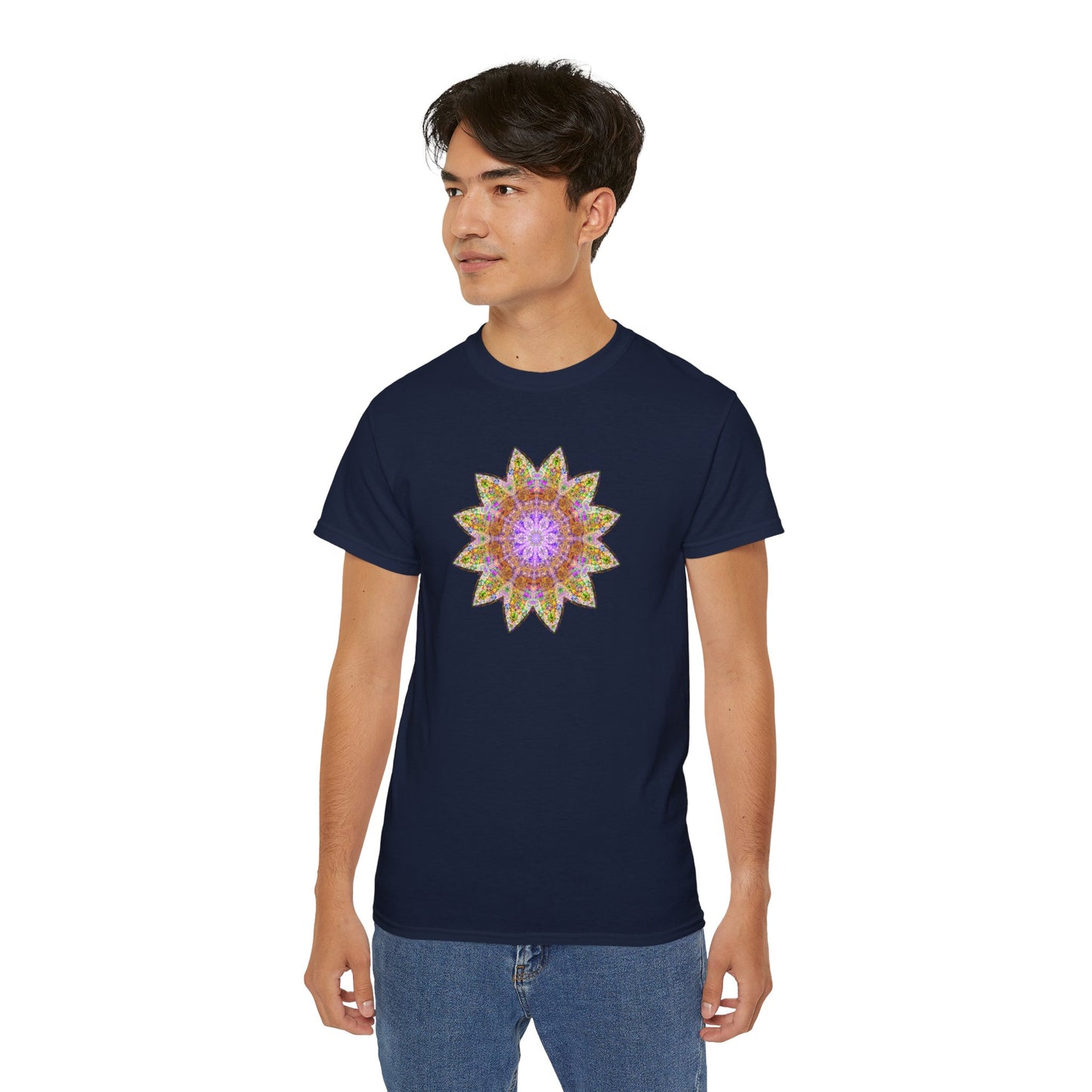 Unisex Ultra Cotton Tee - Love Light Mandalas No.14
