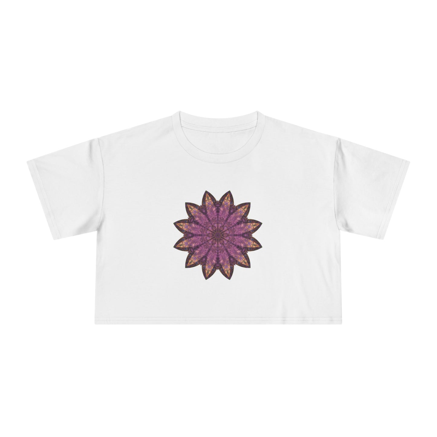 Women's Cropped Tee - Love Light Mandalas No.16
