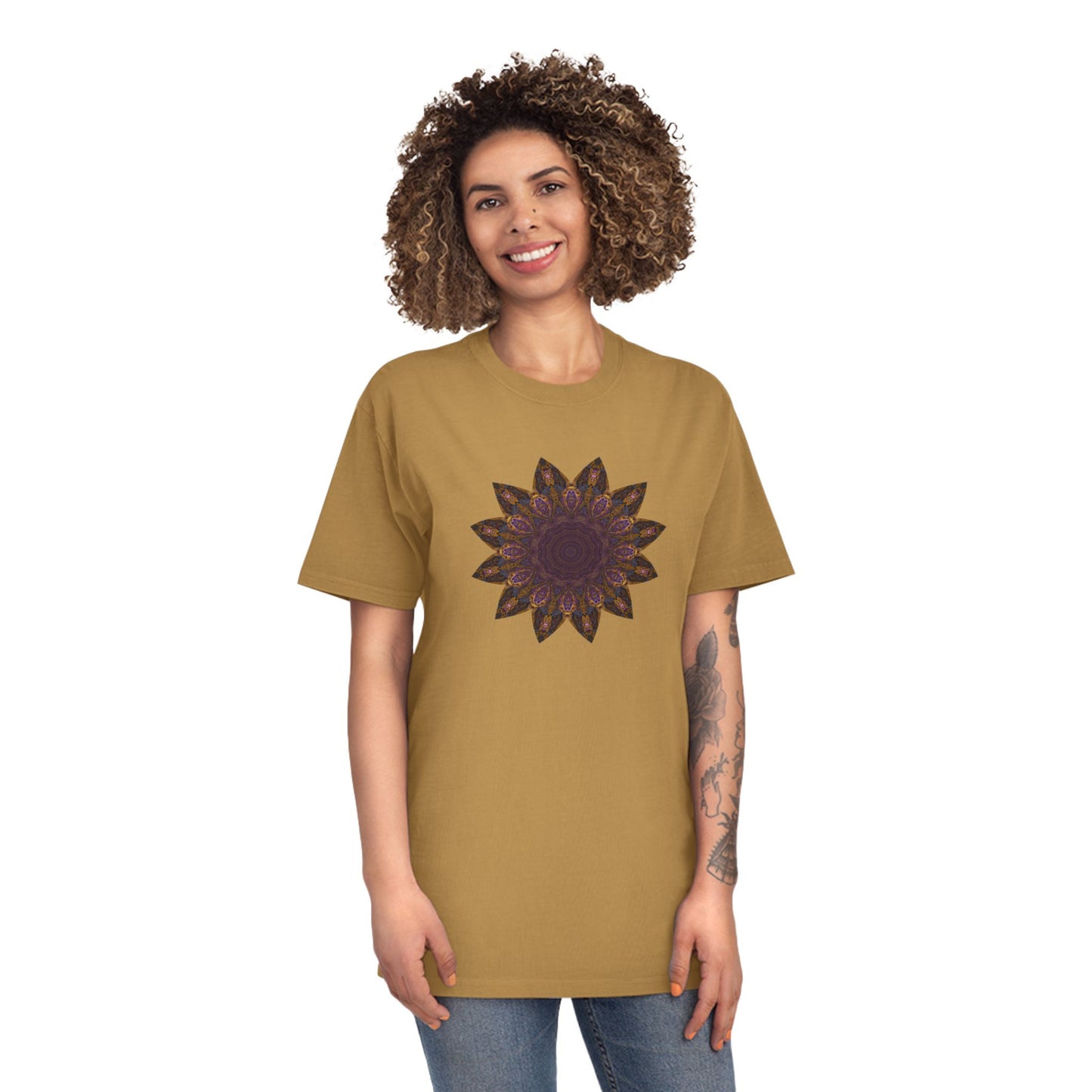 Unisex Faded Shirt - Love Light Mandalas No.1