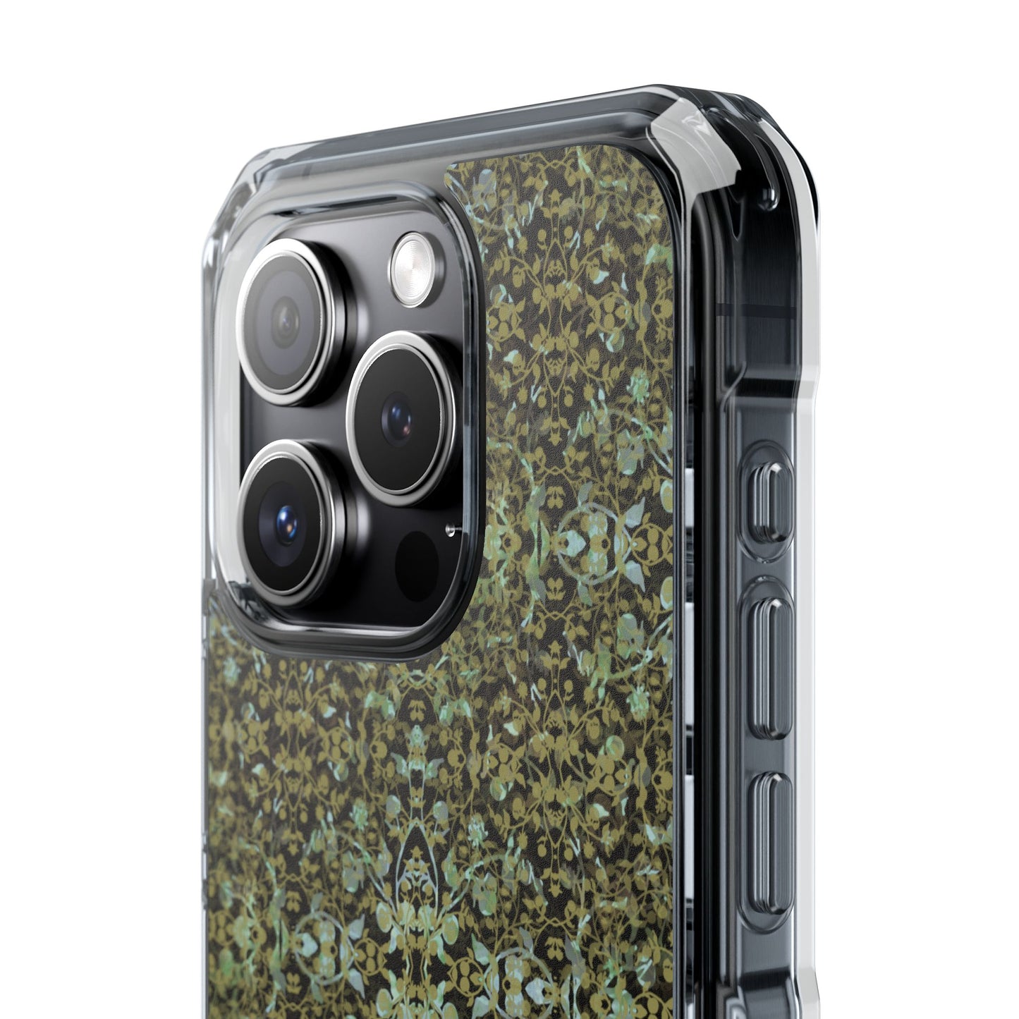 iPhone 15 Magnetic Clear Impact Case - Hidden Weave Series No.4