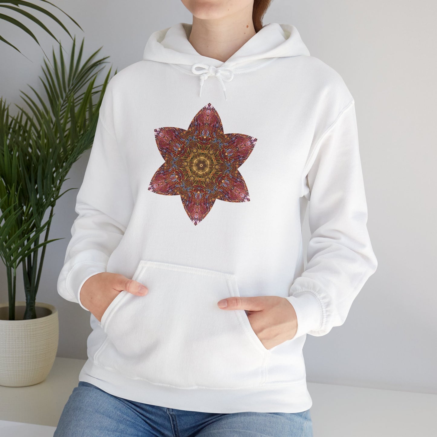 Unisex Heavy Blend™ Hooded Sweatshirt - Starflower Mandalas No.3