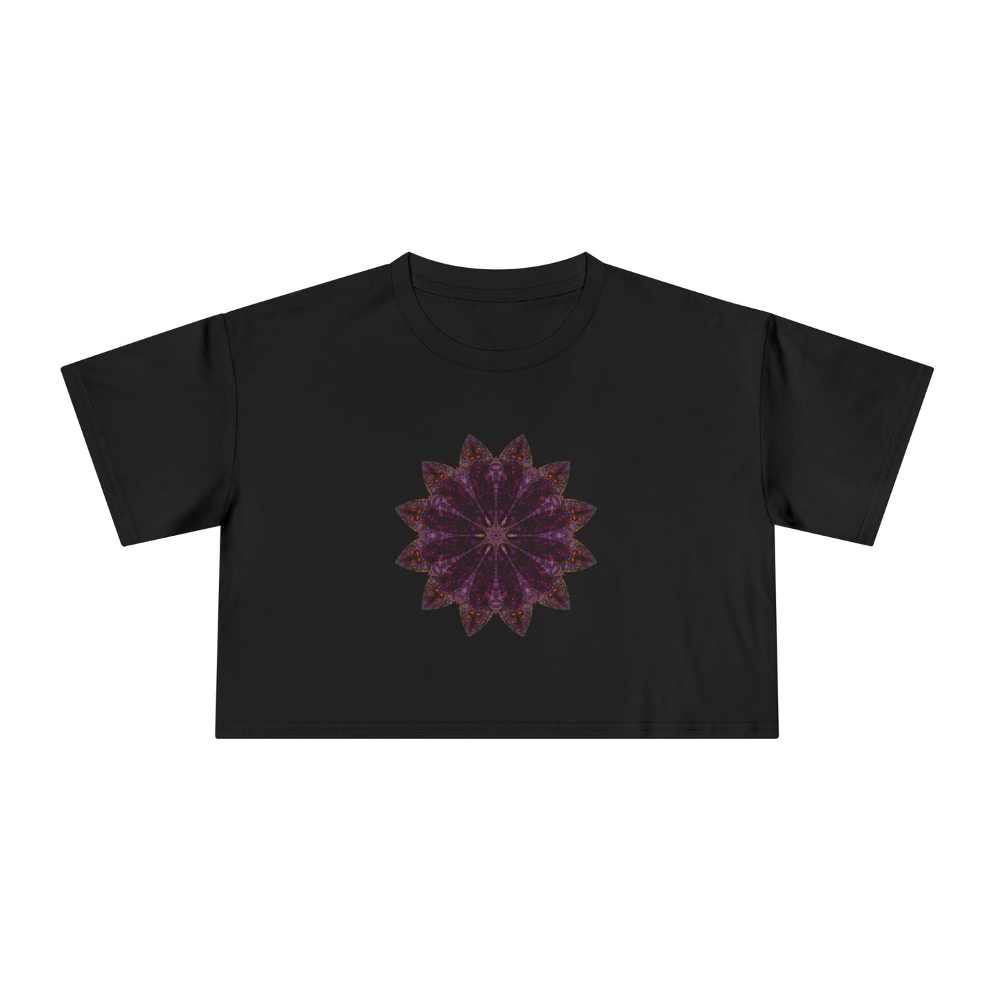 Women's Cropped Tee - Love Light Mandalas No.15