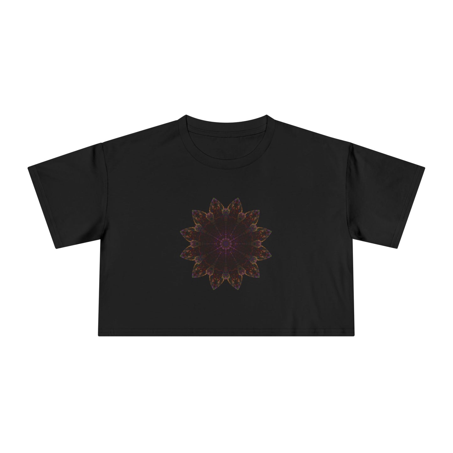 Women's Cropped Tee - Love Light Mandalas No.12